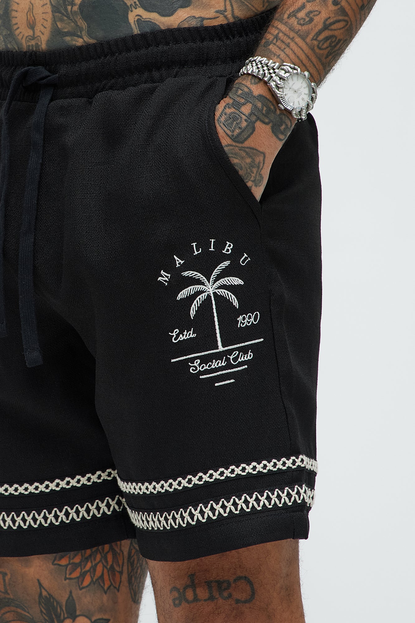 Zephyr Relaxed Shorts - Black - Image 3