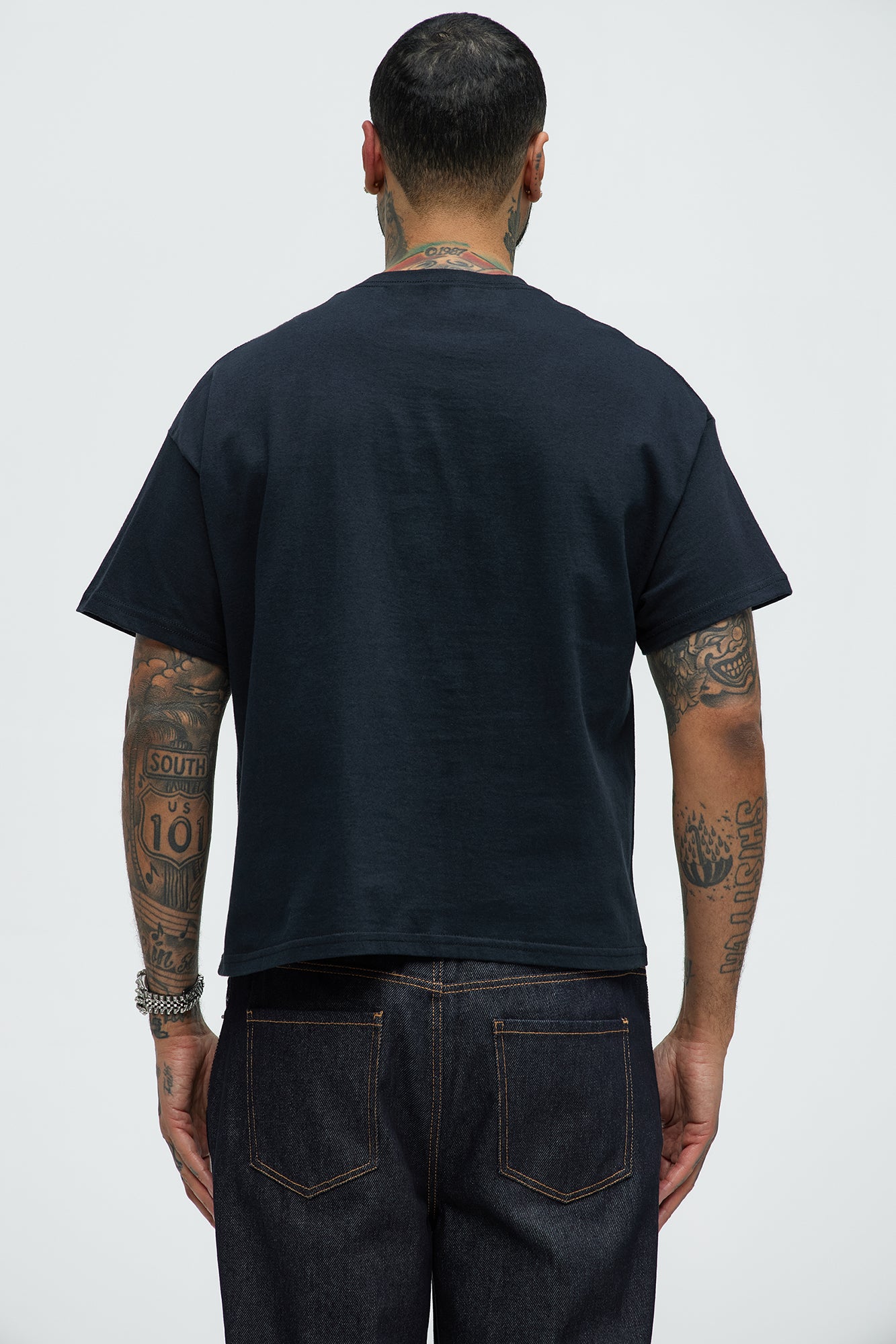 So Fresh Short Sleeve Cropped Tee - Black - Image 4