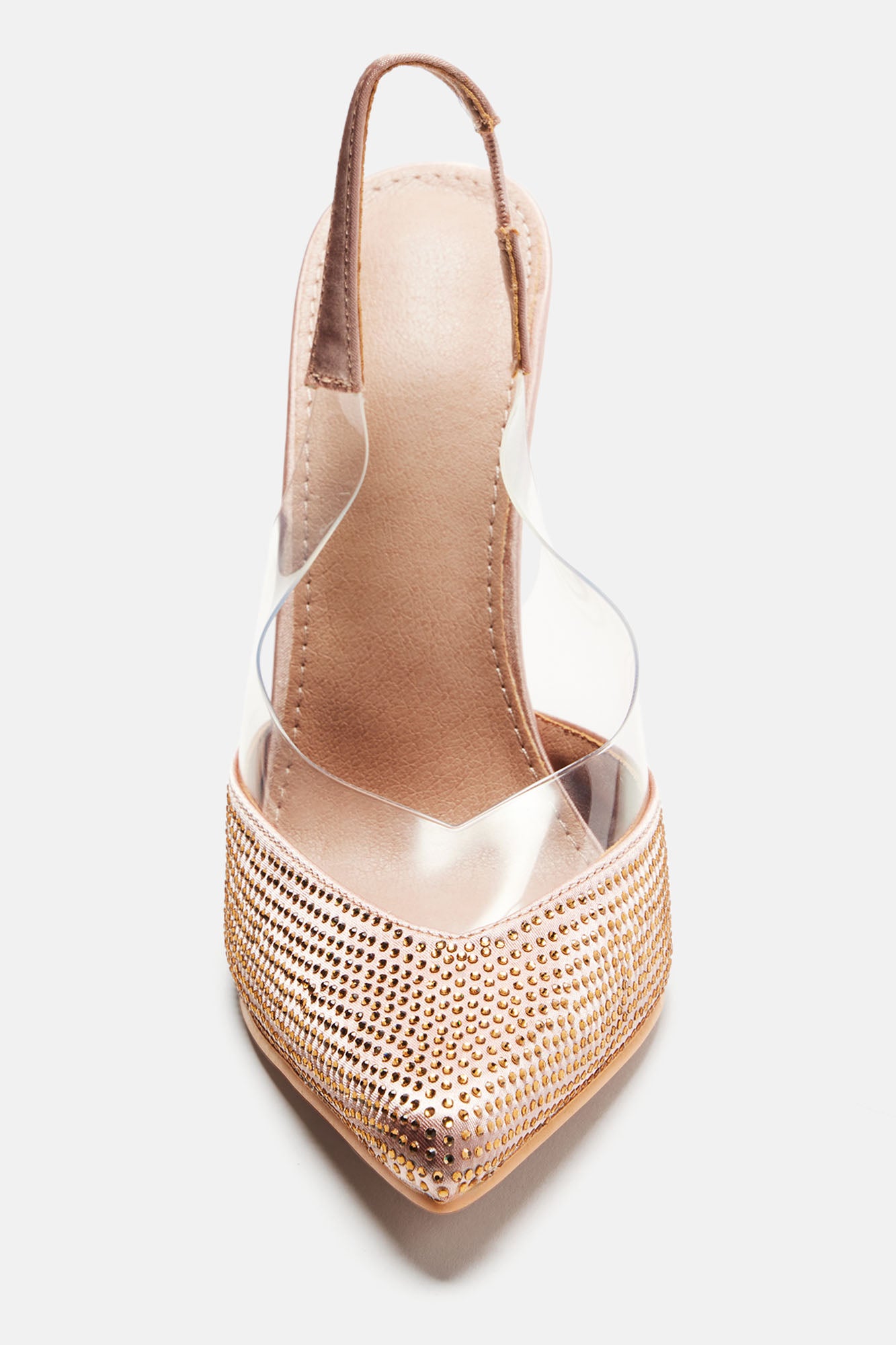 Everly Embellished Slingback Pumps - Beige - Image 4