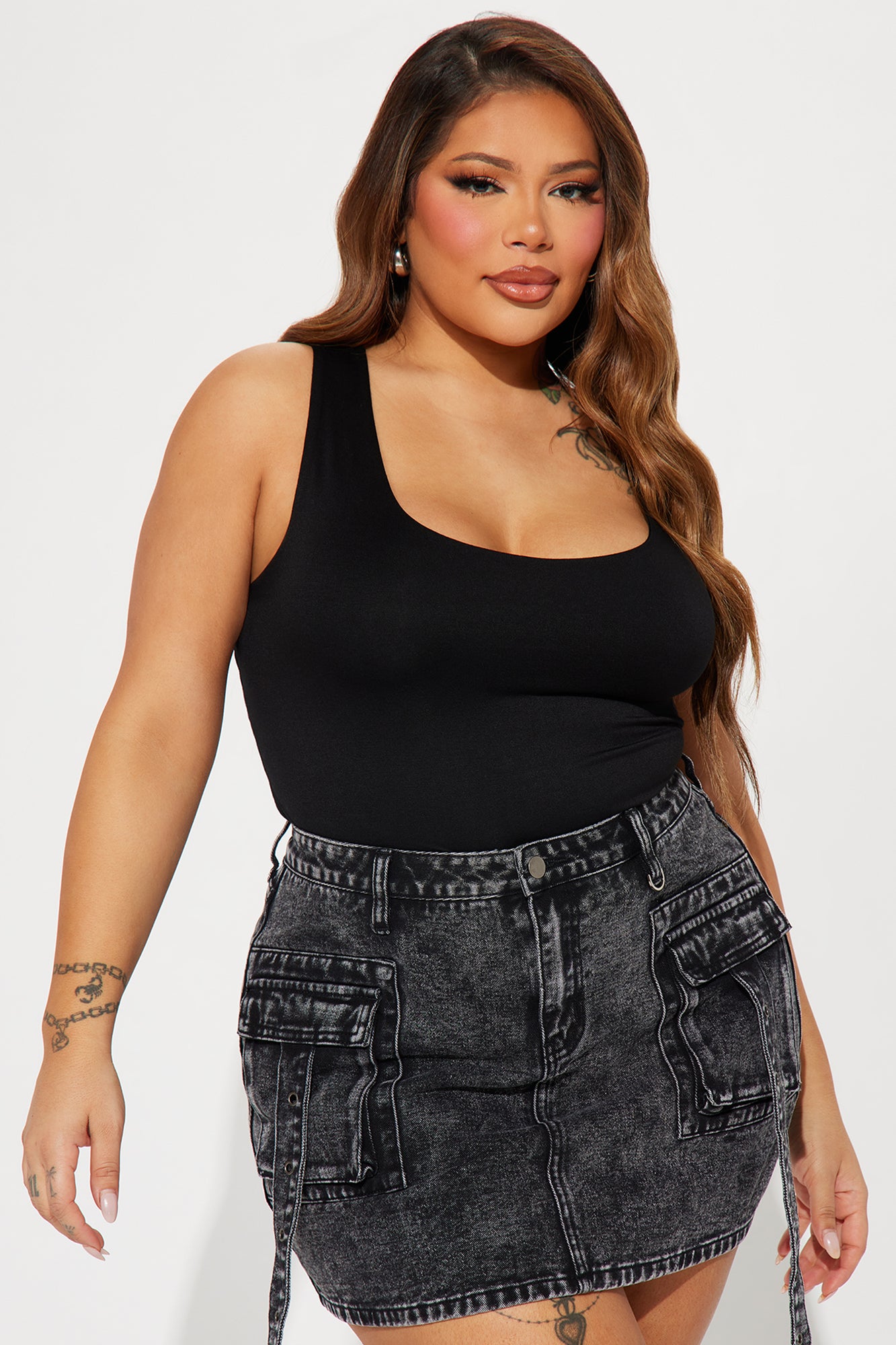 Emiah Crop Top - Black - Image 4