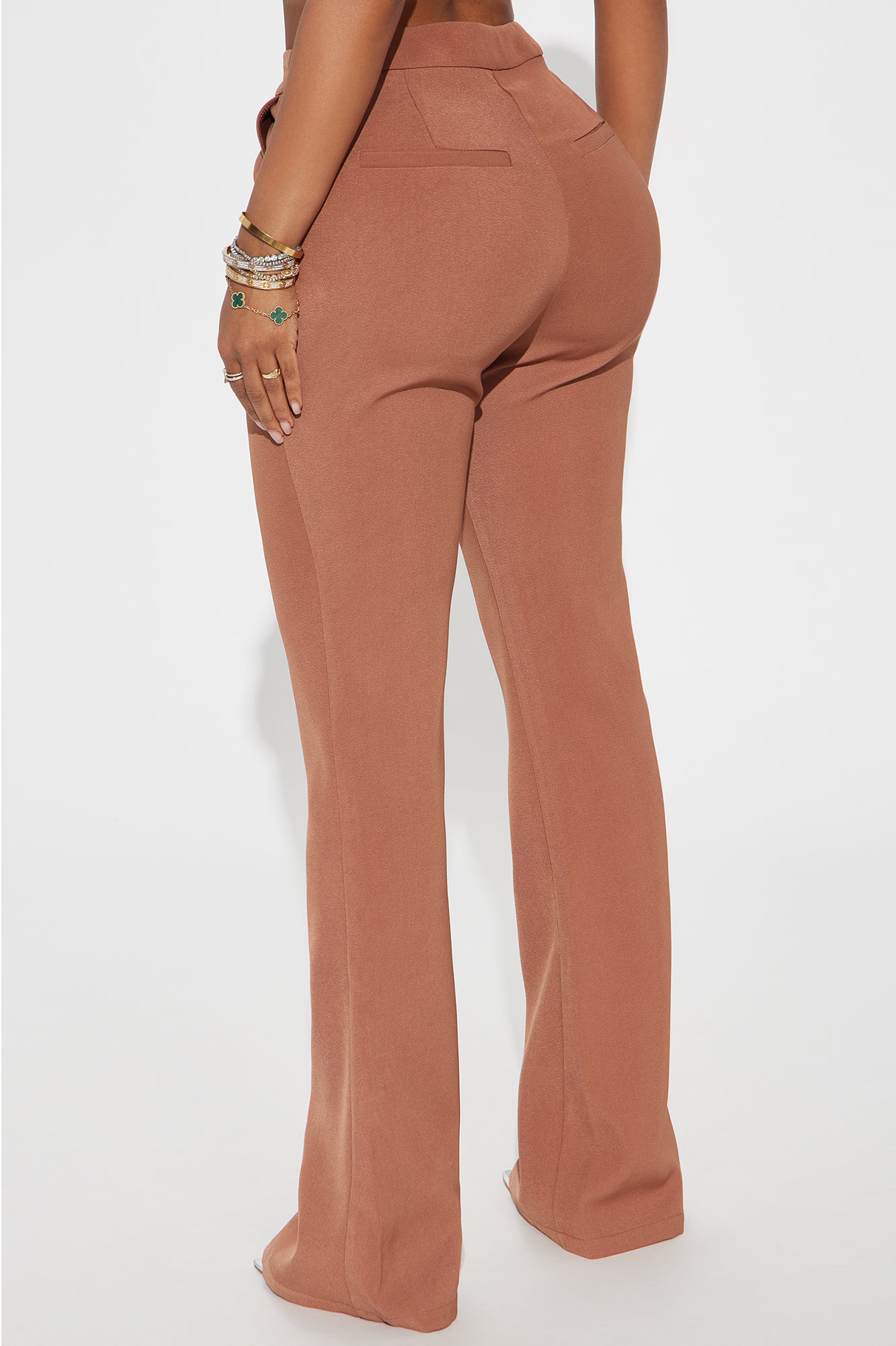 Breaking Even Flare Trouser - Mocha - Image 3