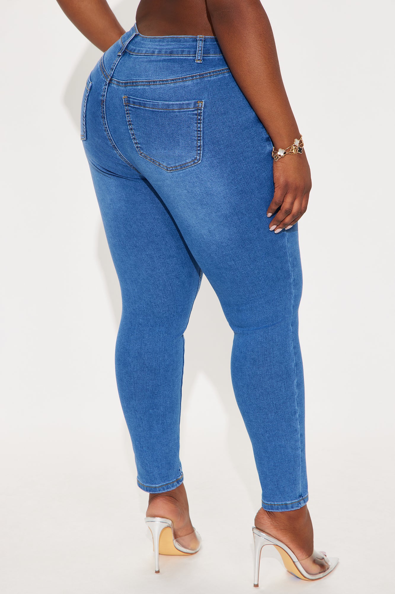 Yes To Heaven Stretch Skinny Jeans - Medium Wash - Image 6