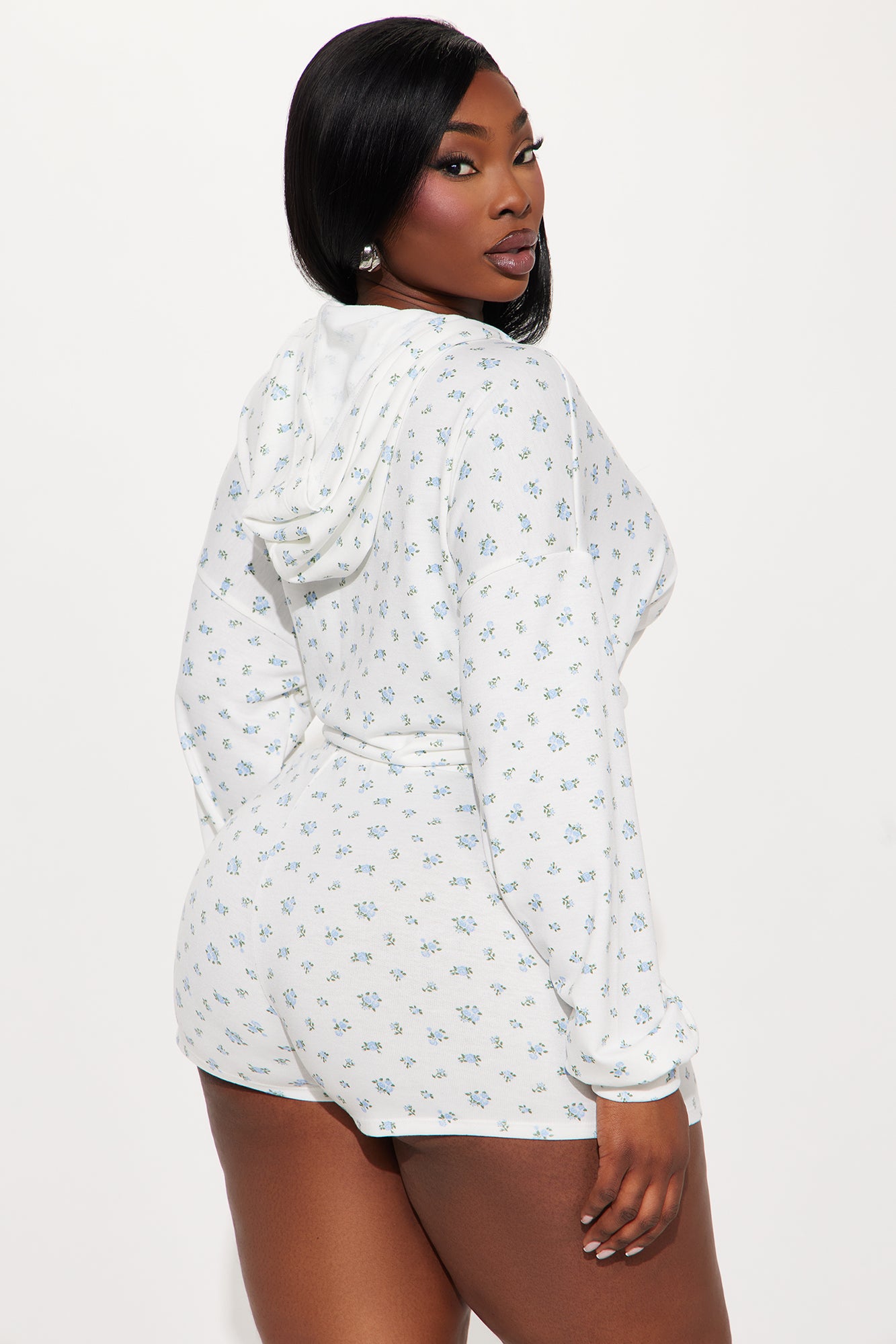 Maddie Ditsy Floral Short Set - Blue/combo - Image 6
