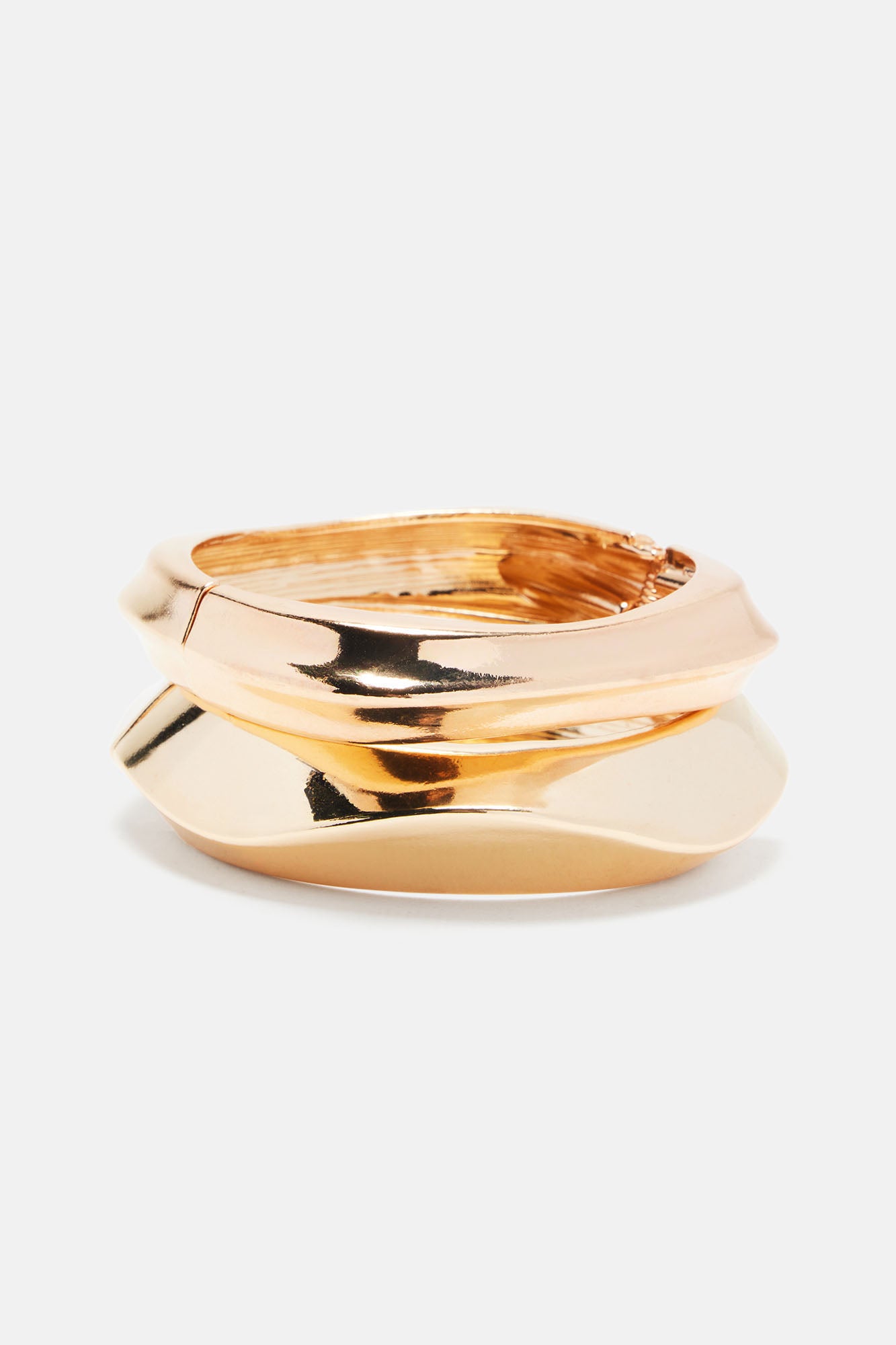 With Love 2 Piece Bracelet Set - Gold - Image 3