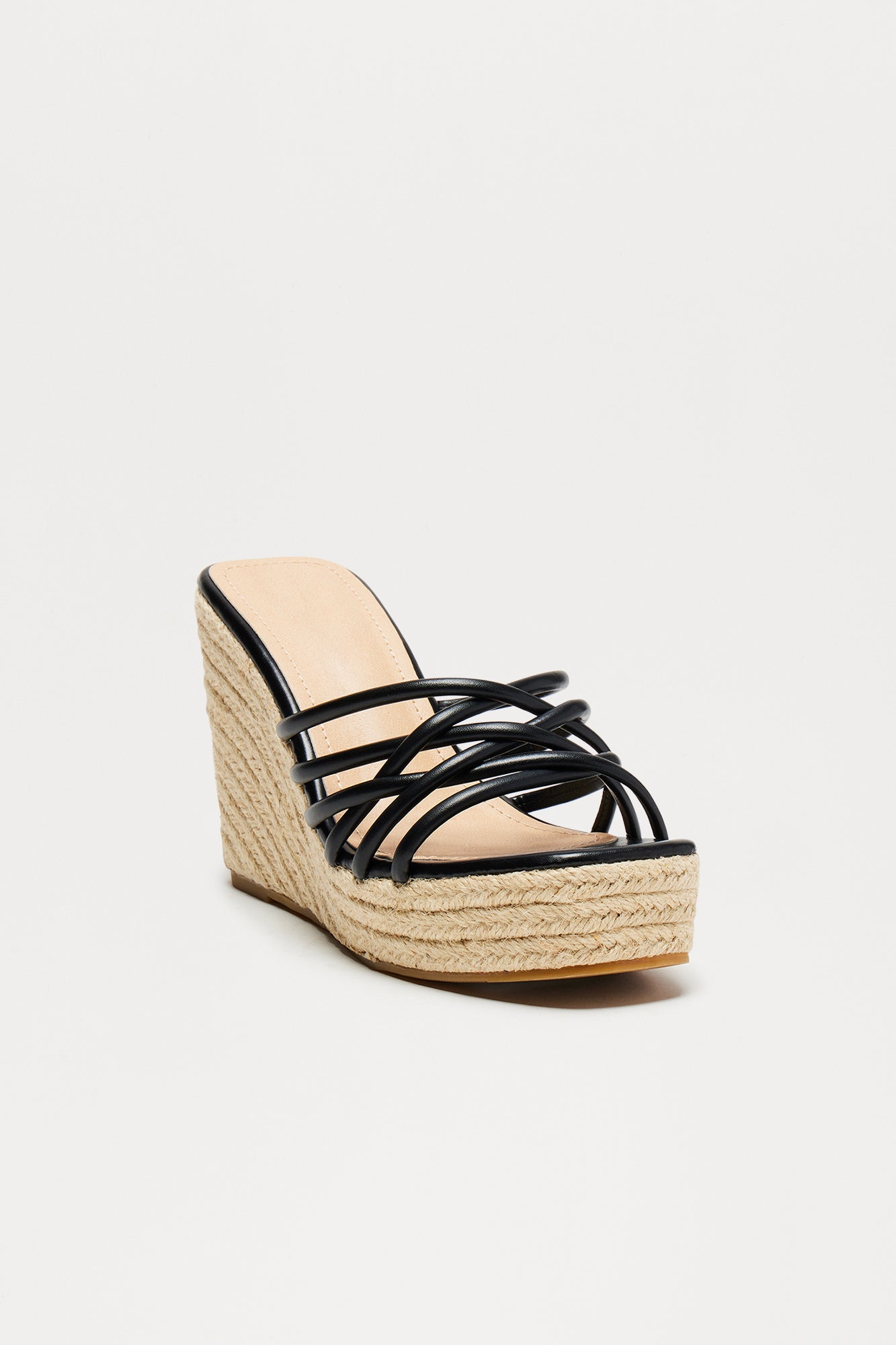 Juniper Jute Platform Wedges - Black - Image 4