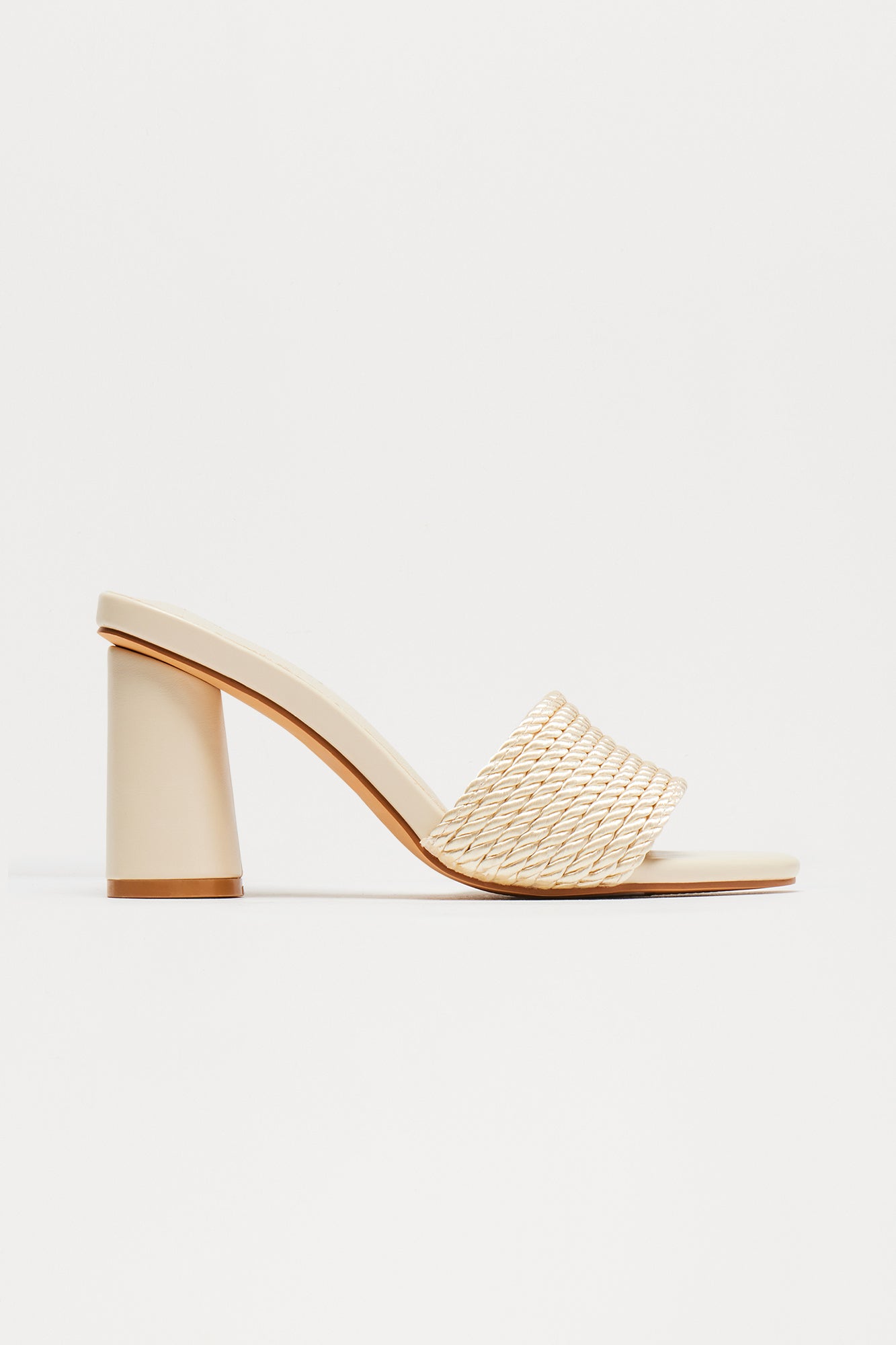 Mykonos Heeled Mules - Cream - Image 3