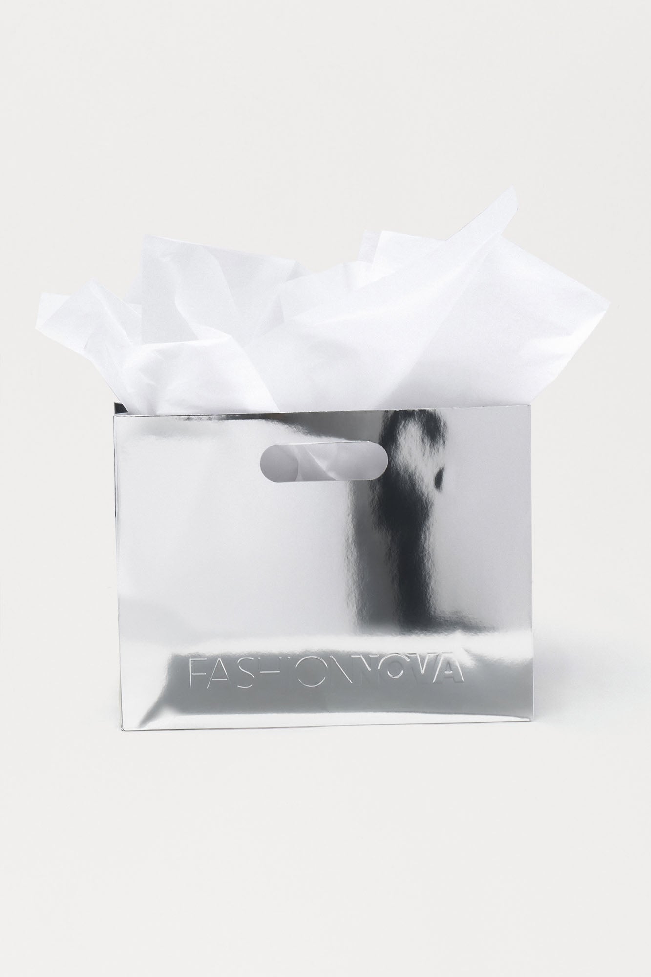 Fashion Nova Gift Bag - Chrome - Silver - Image 4