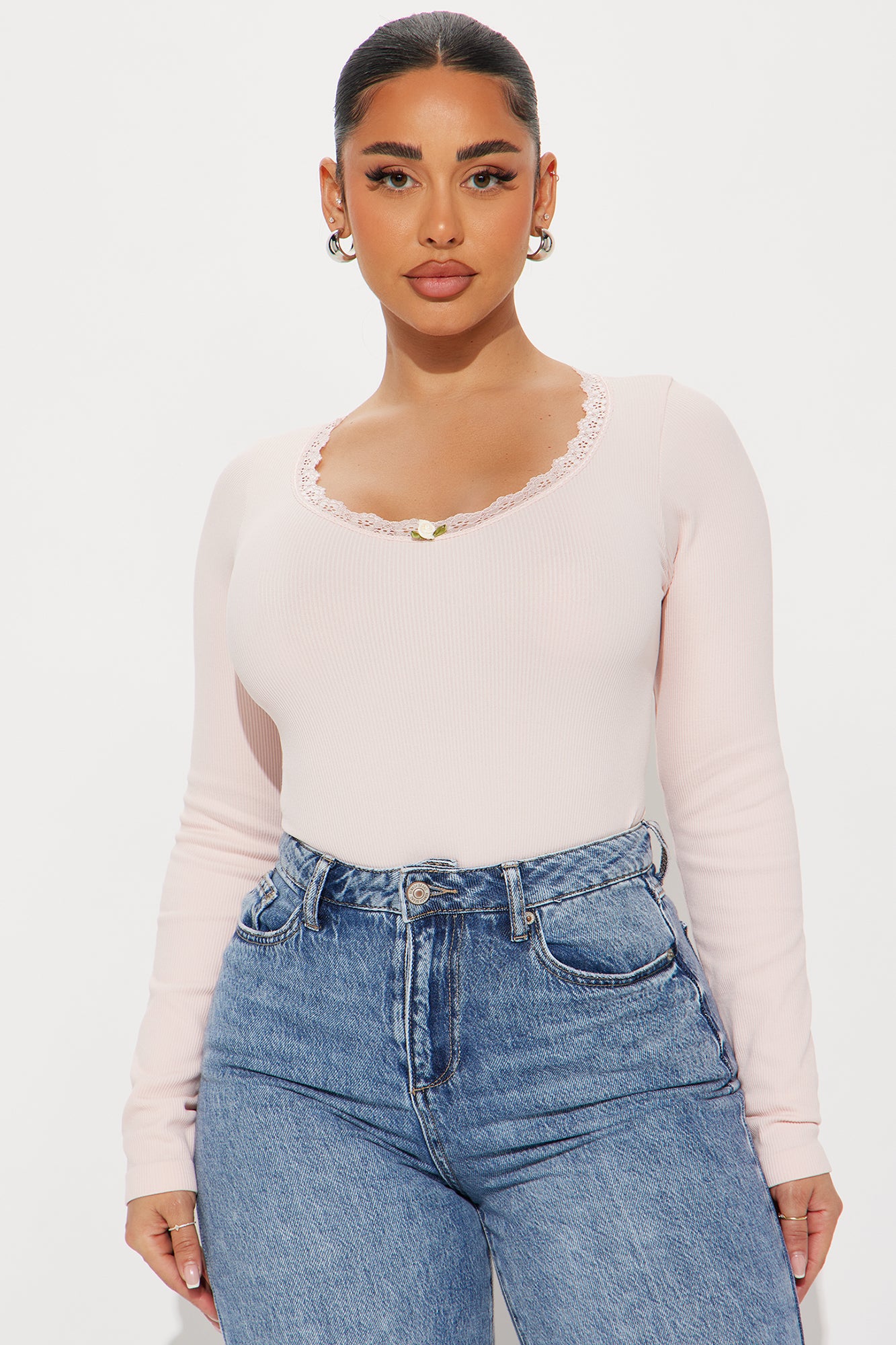 Sweet Like Sugar Seamless Bodysuit - Blush - Image 3