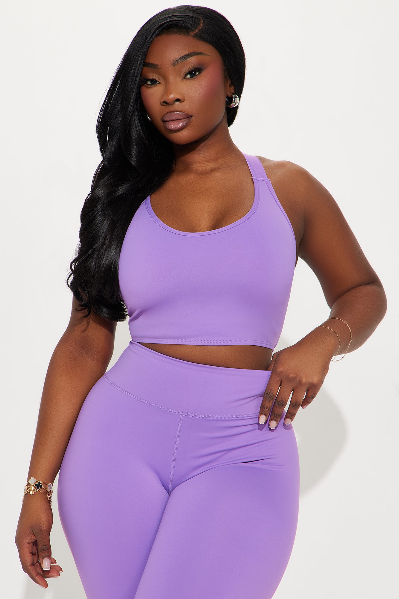 Giselle Twist Active Sports Bra - Lavender - Image 4
