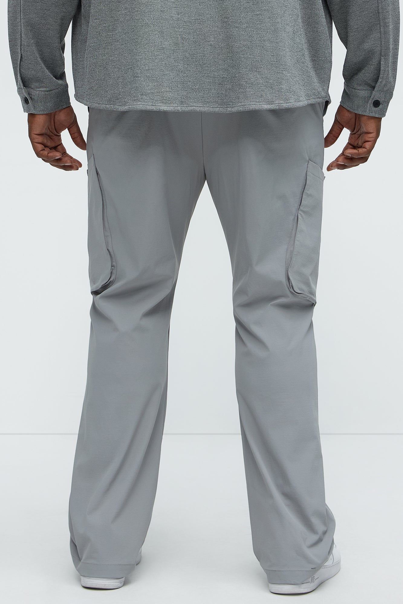 Easy Tech Slim Flare Pants - Grey - Image 9