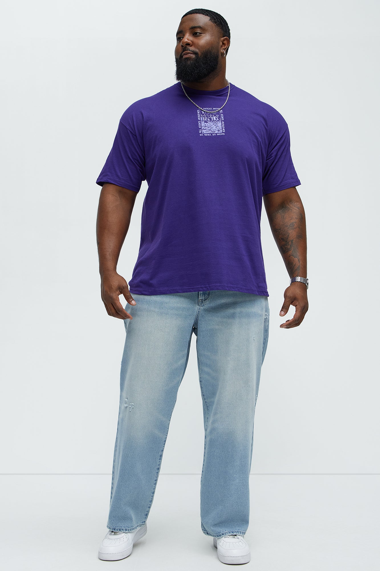 Big Dreams Short Sleeve Tee - Purple - Image 7