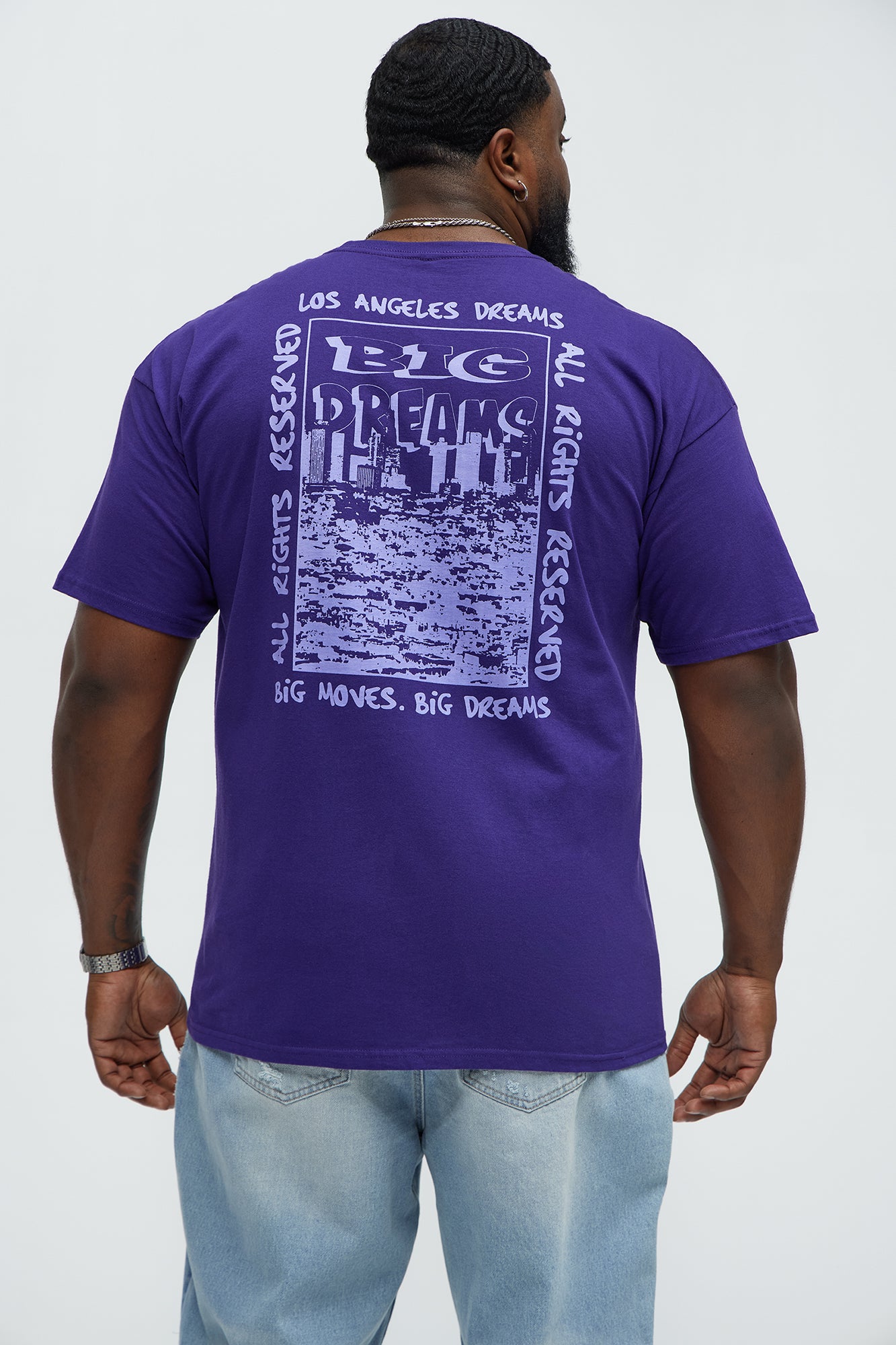 Big Dreams Short Sleeve Tee - Purple - Image 5