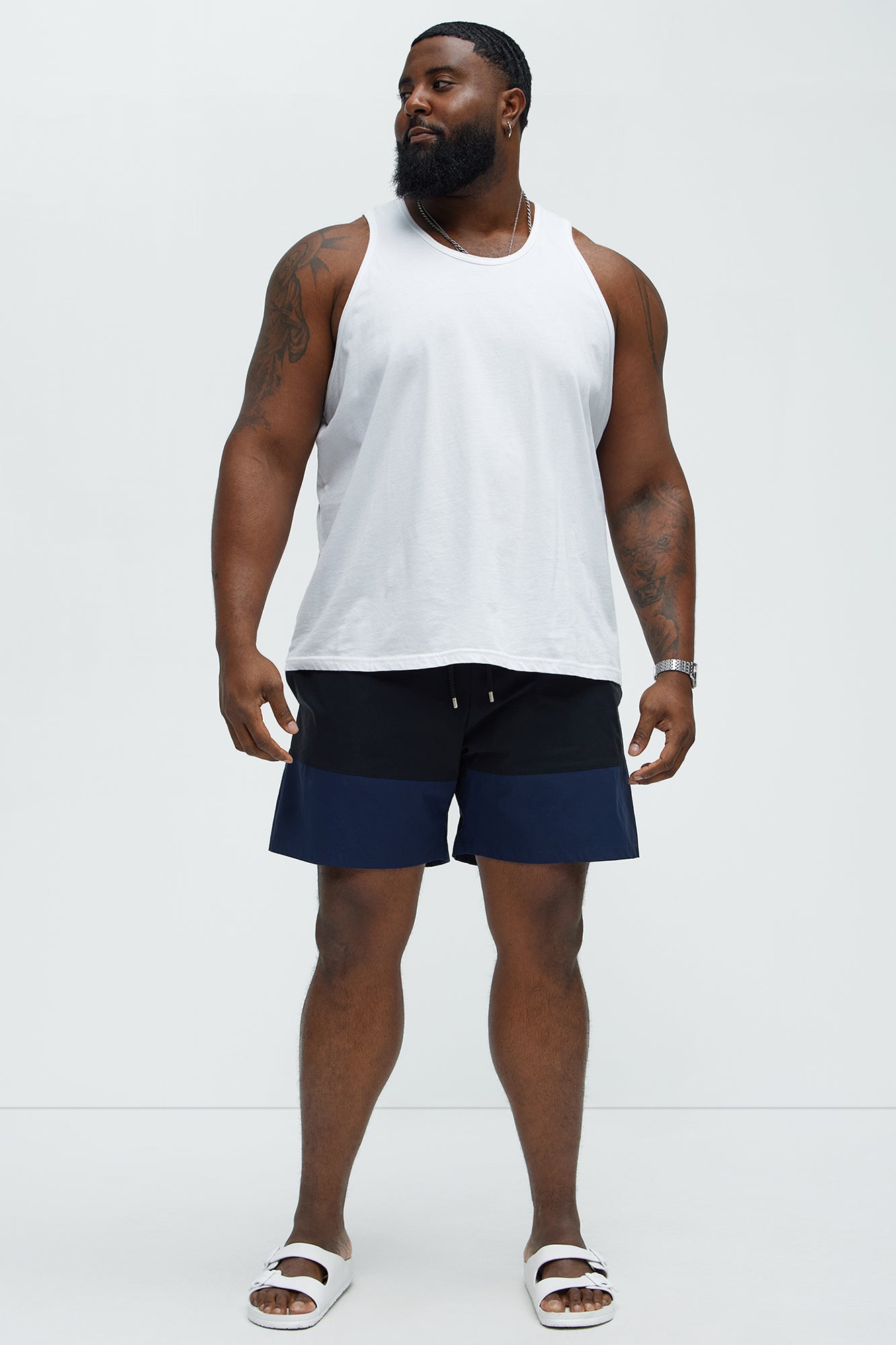 Colorblock Swim Classic Trunk - Black/combo - Image 6