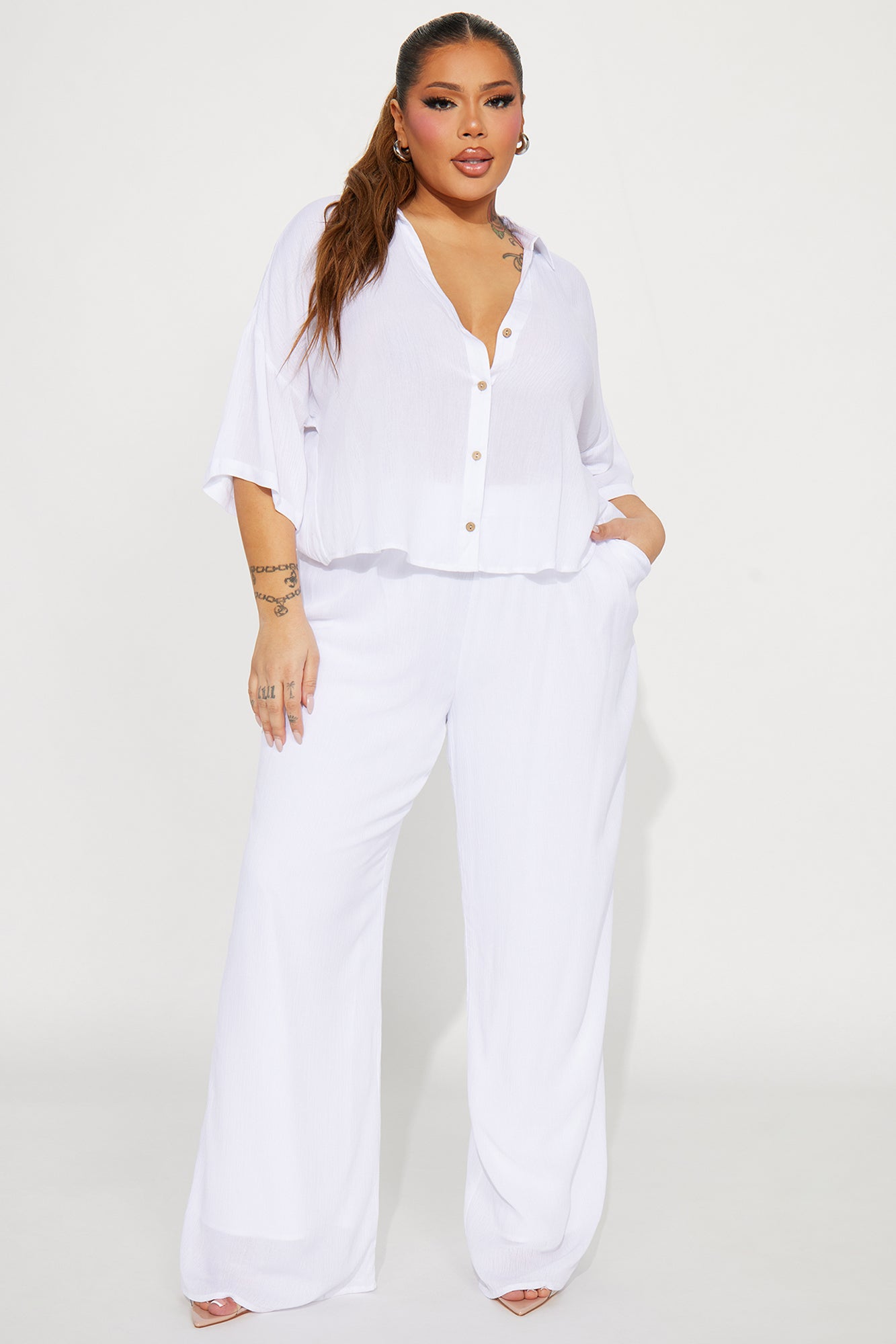Greece Fantasy Pant Set - White - Image 4