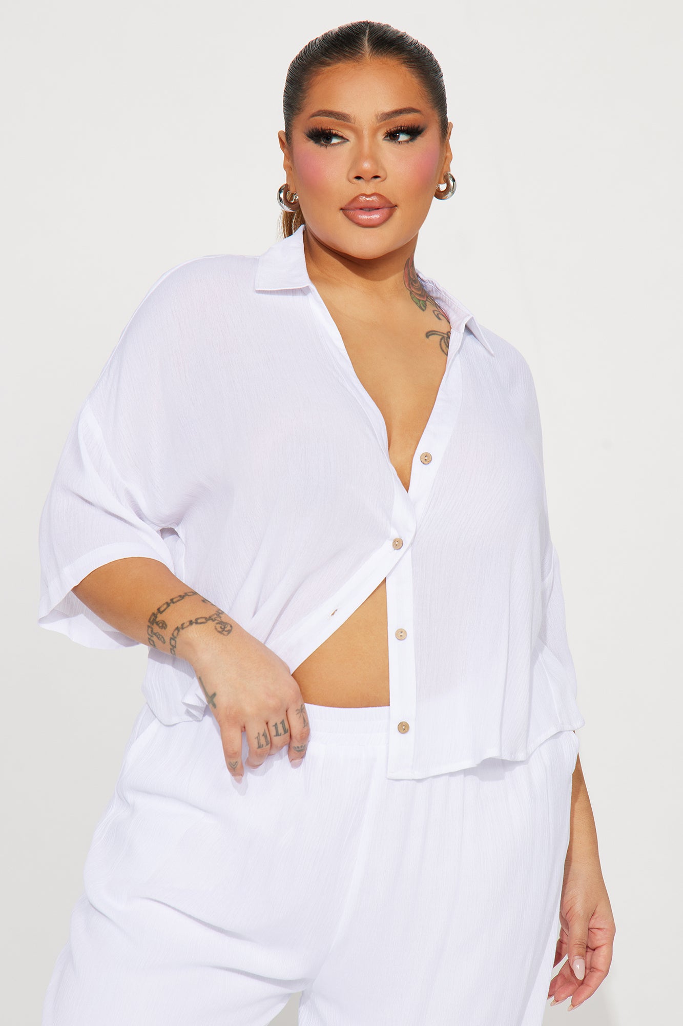 Greece Fantasy Pant Set - White - Image 5
