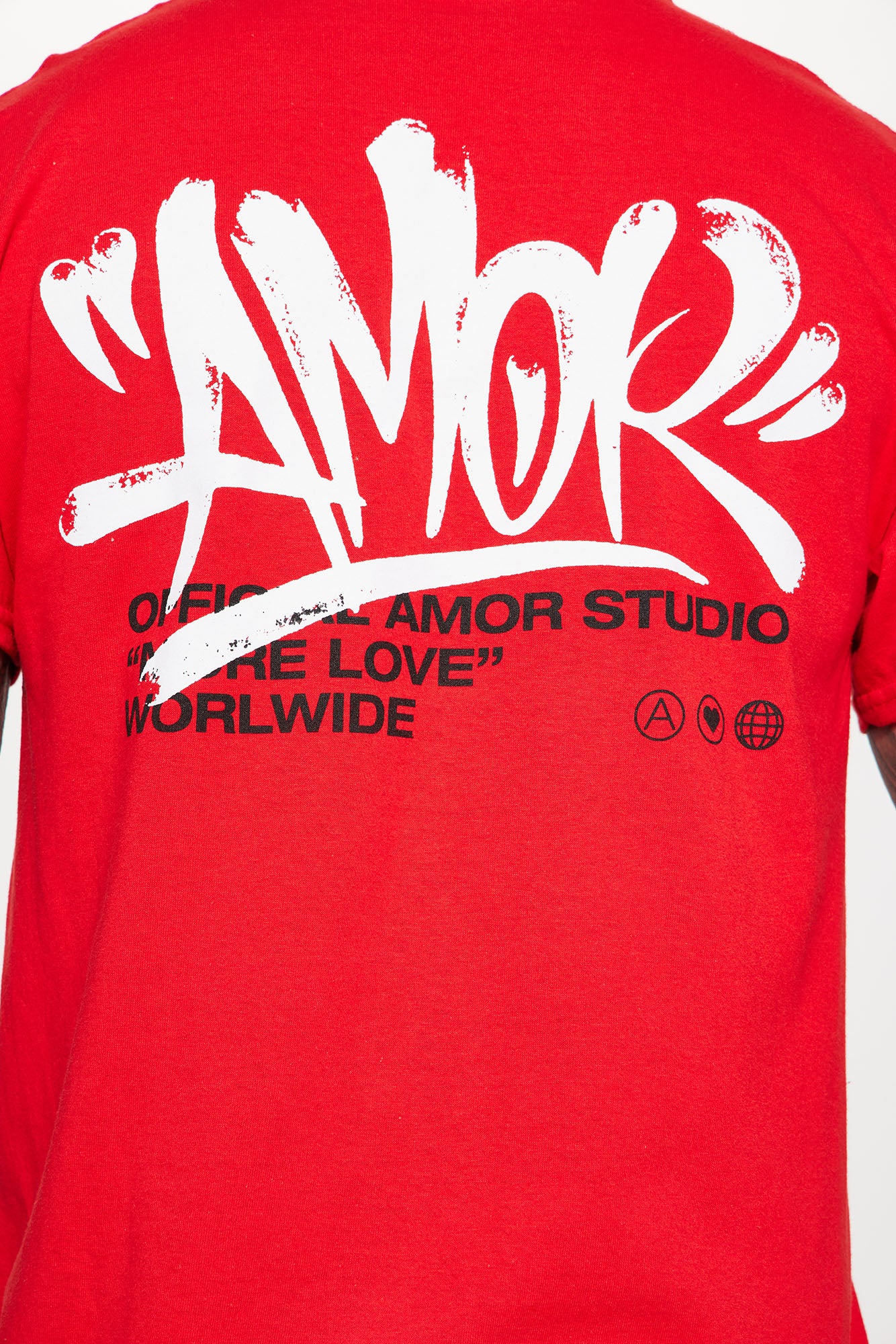 Amor Studio Short Sleeve Tee - Red - Image 5