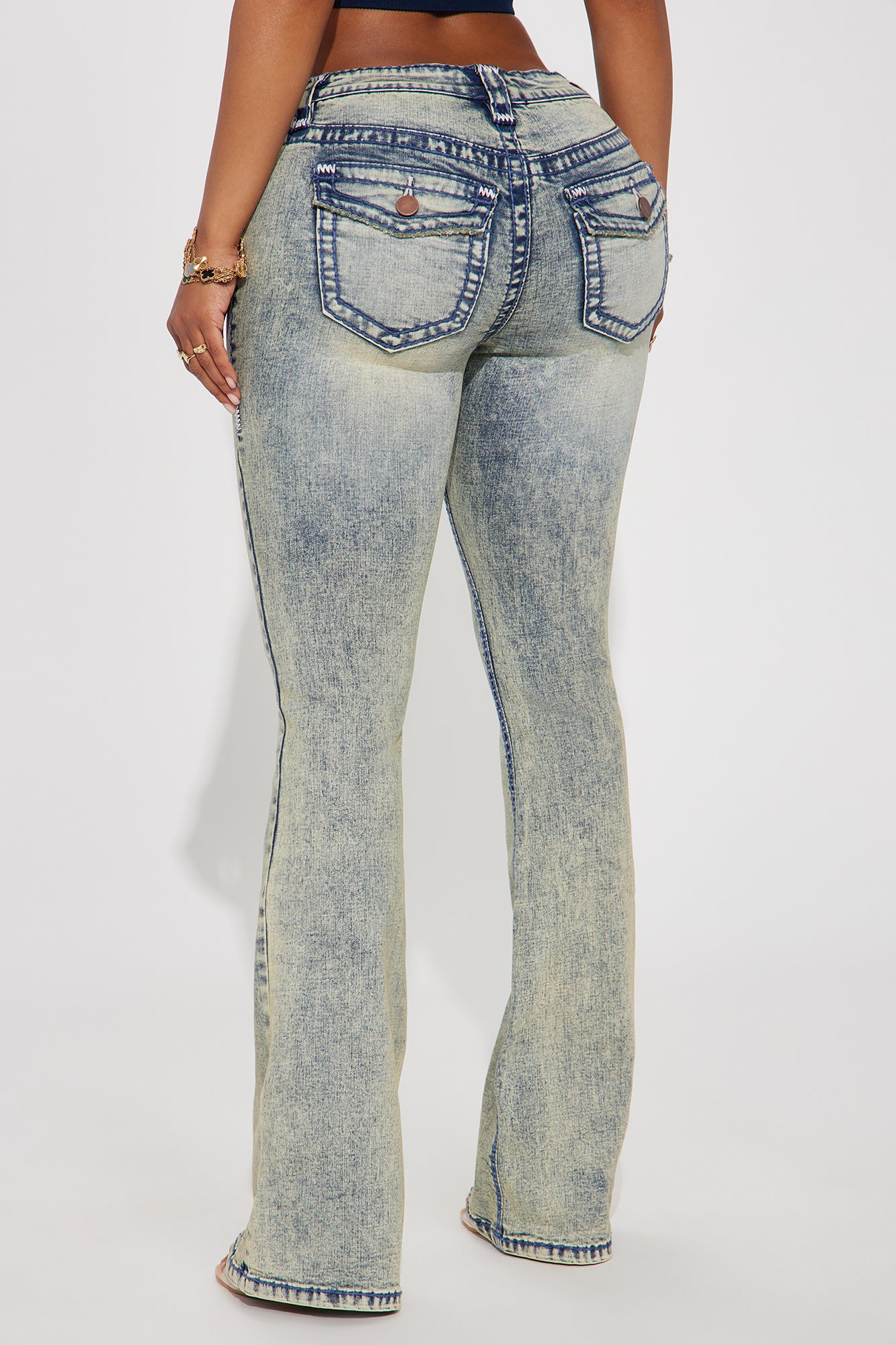 All At Once Stretch Flare Jeans - Light Wash - Image 3