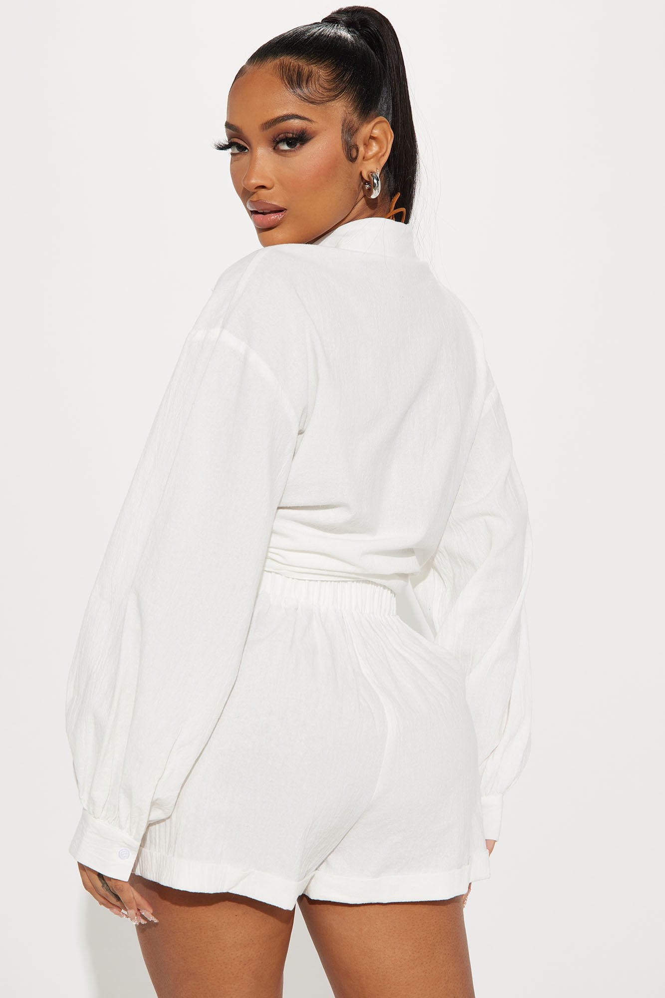 Artists Desire Linen Short Set - White - Image 3