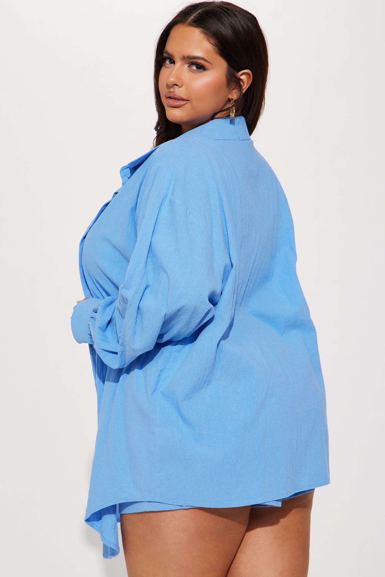 Artists Desire Linen Short Set - Blue - Image 6