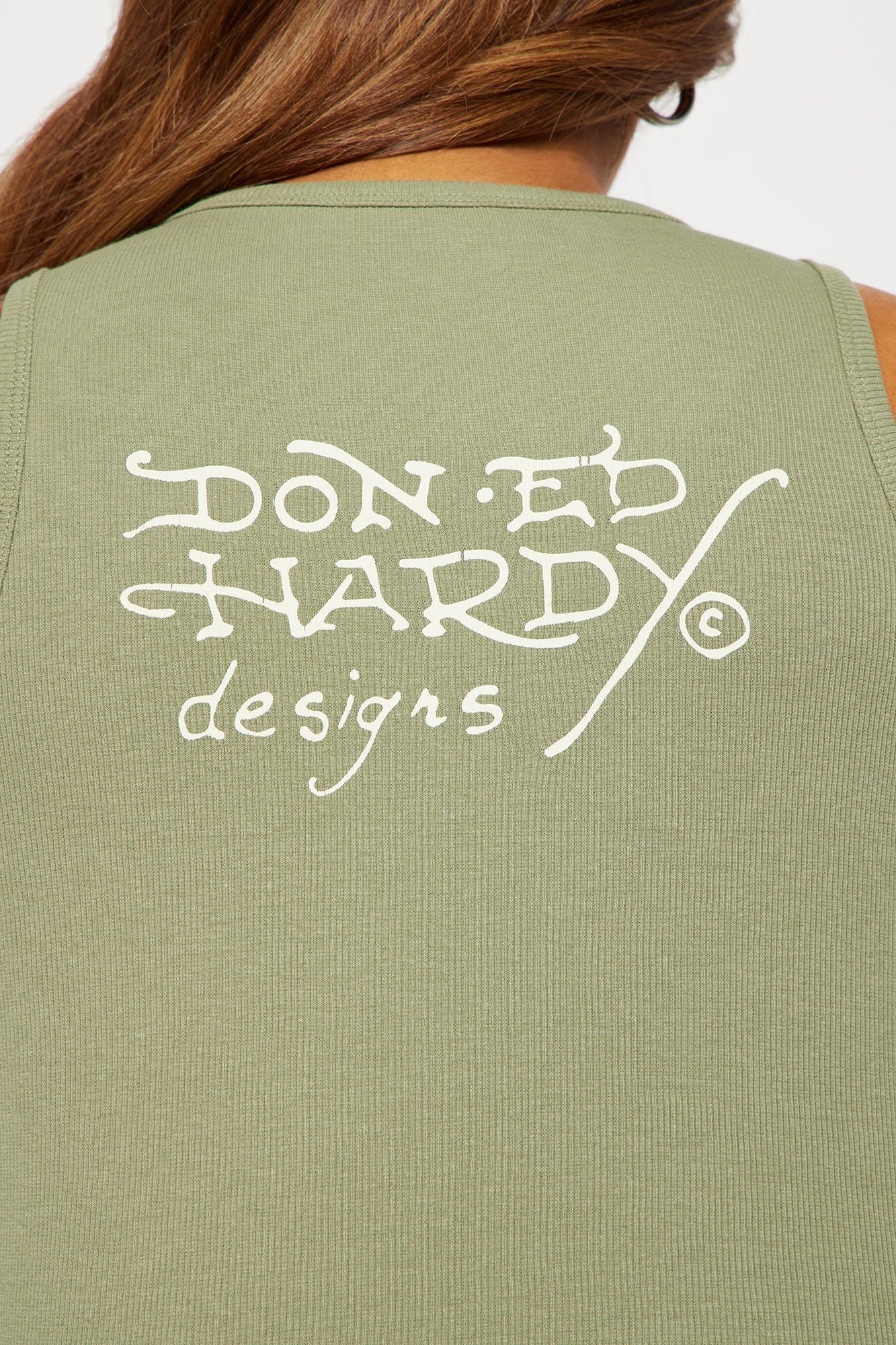 Ed Hardy Dagger Tank - Olive - Image 10