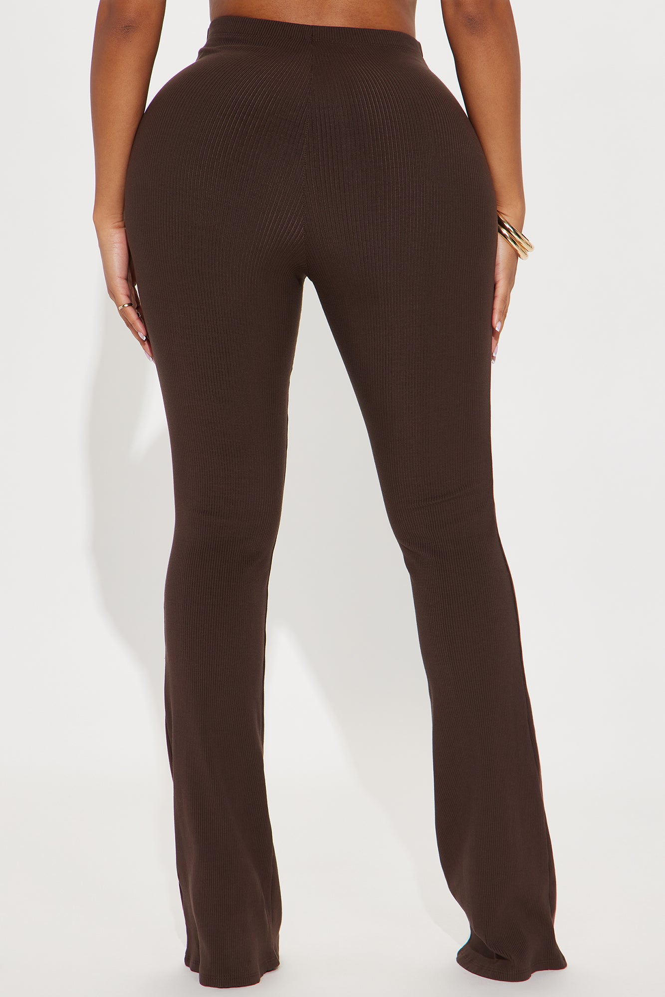 Kalani Snatched Flare Pant - Chocolate - Image 3