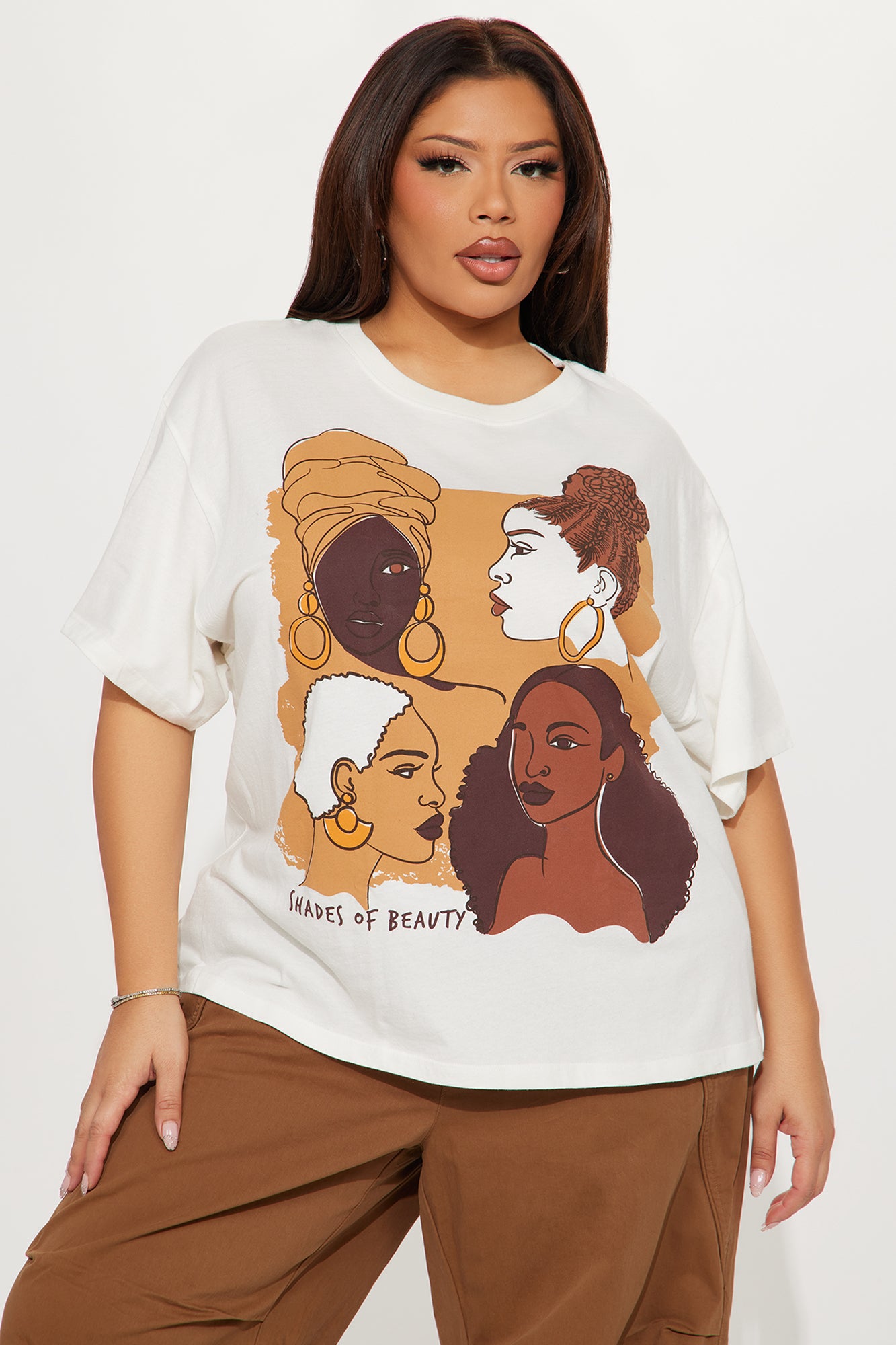 Divine Feminine Beauty Tee - Sand - Image 4