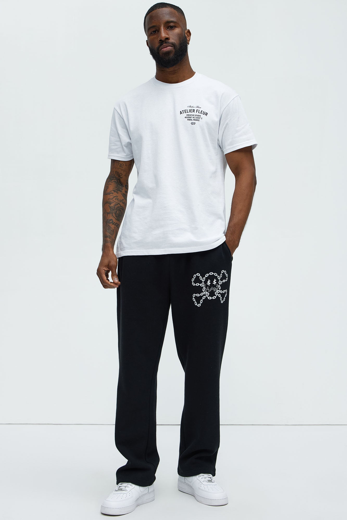 Tyson Chained To The Money Straight Sweatpants - Black - Image 3