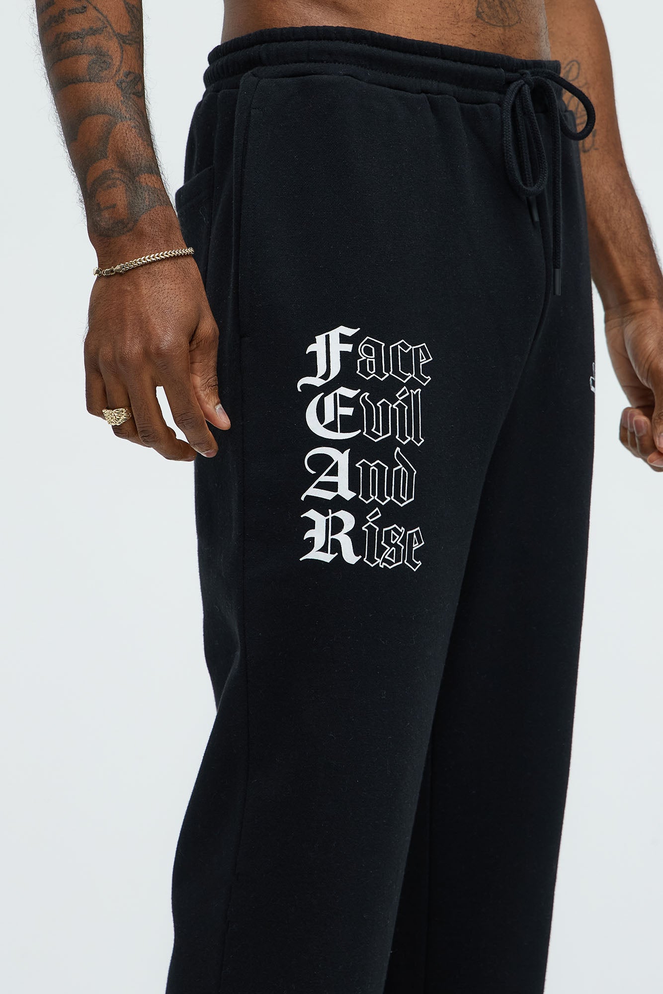 Tyson Fear Straight Sweatpants - Black - Image 5