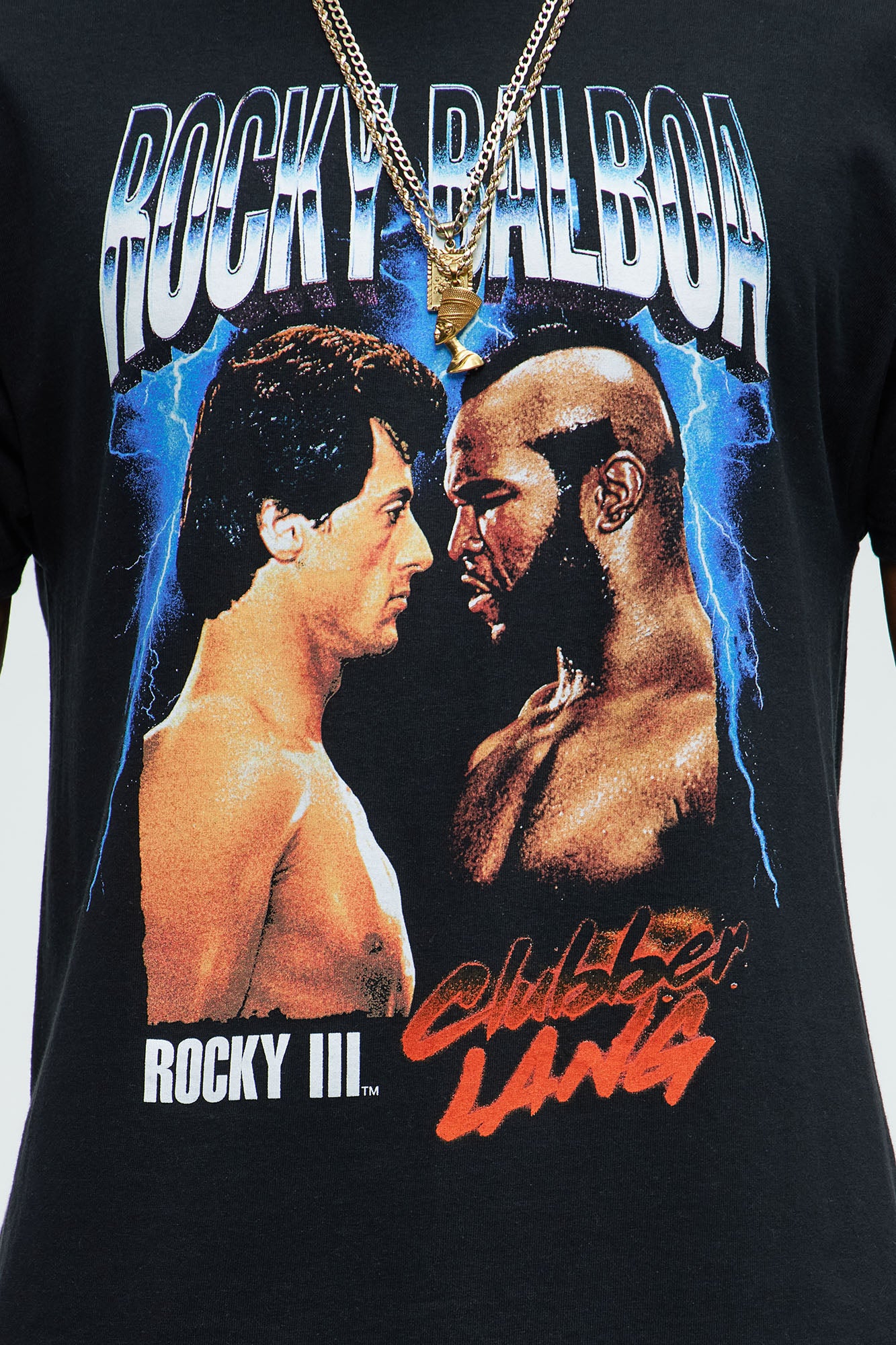 Rocky Vs Balboa Short Sleeve Tee - Black - Image 3