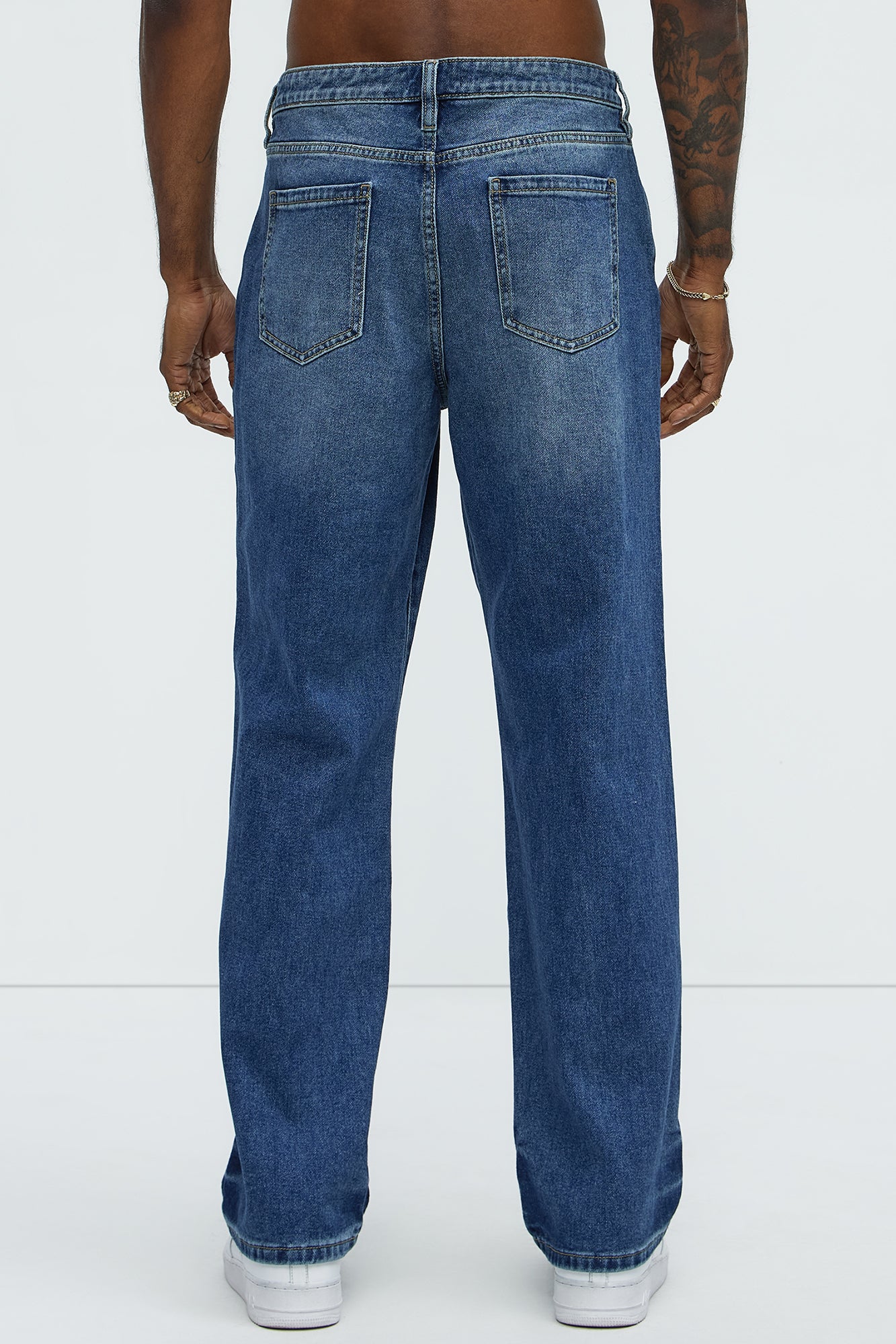 Call Me Over Straight Jeans - Medium Blue Wash - Image 5