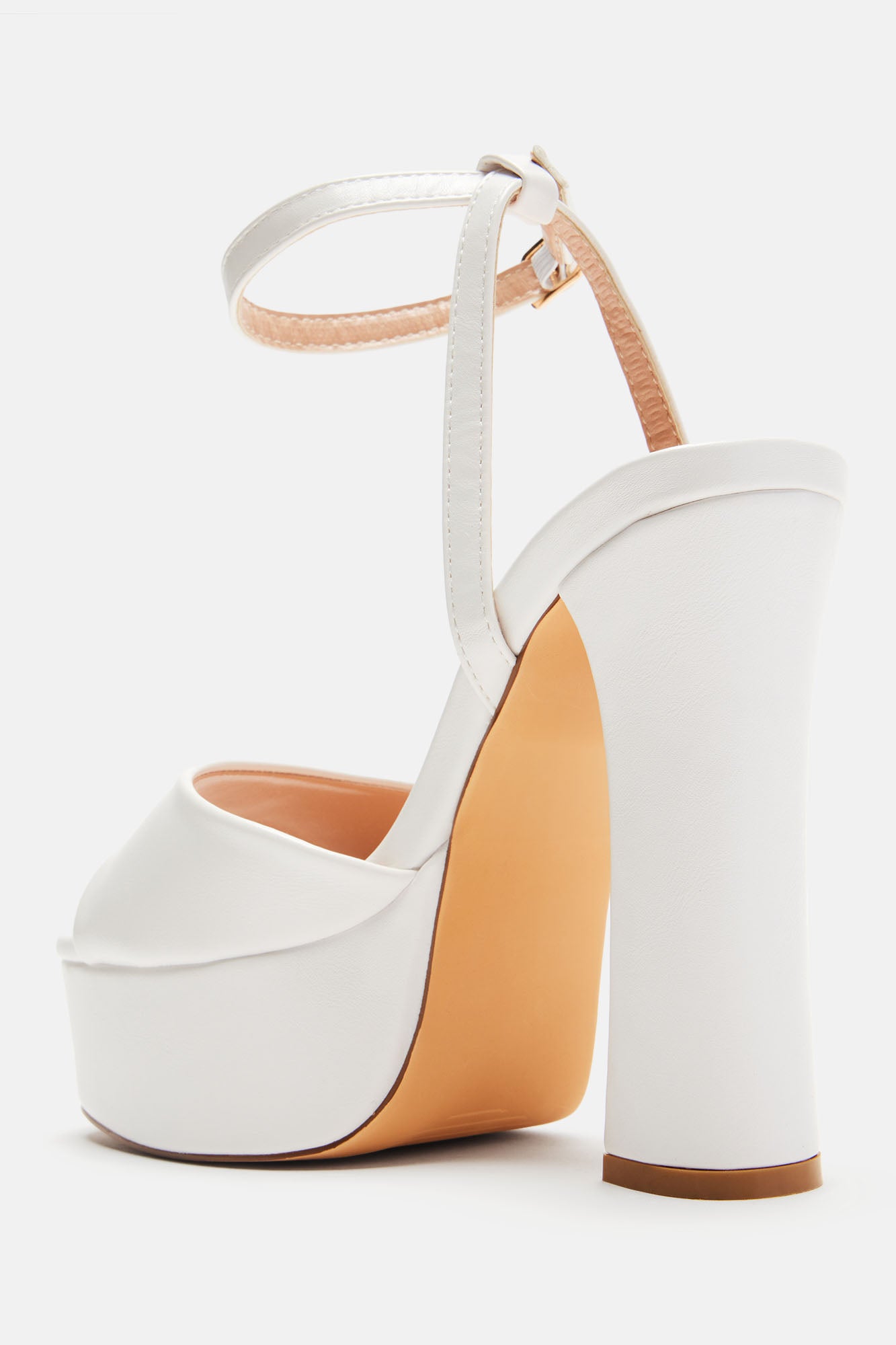 Eliza Platform Heels - White - Image 6