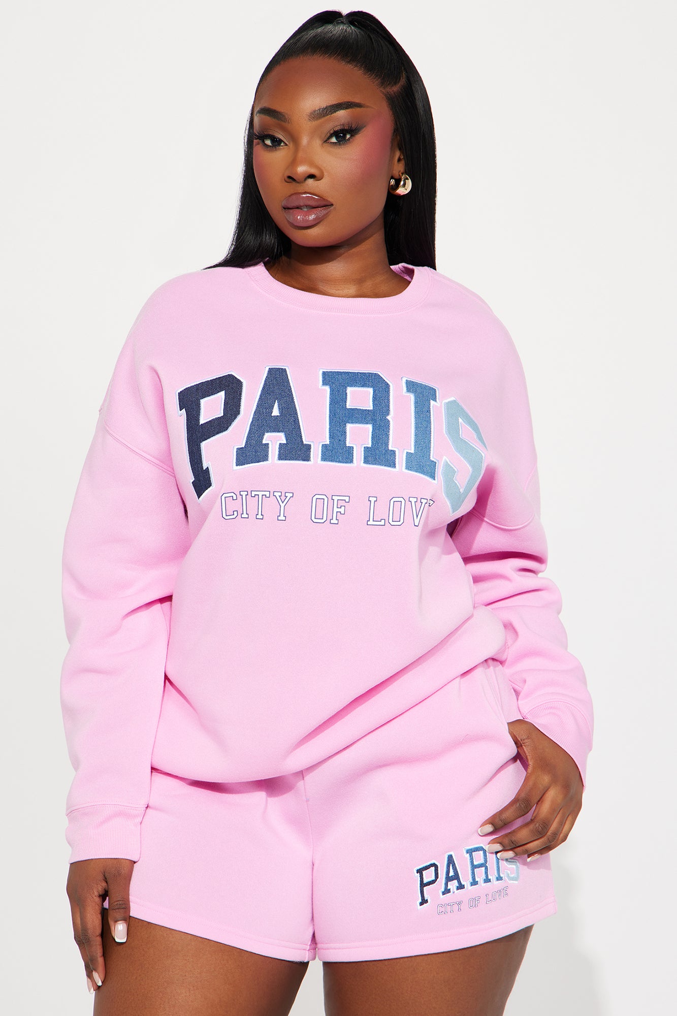 Paris Girly Short Set - Pink - Image 7
