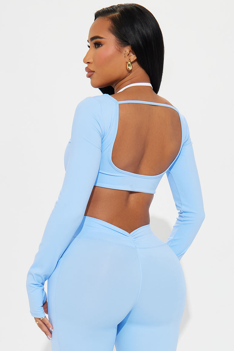 Tennis Club Twofer Active Top - Light Blue - Image 3