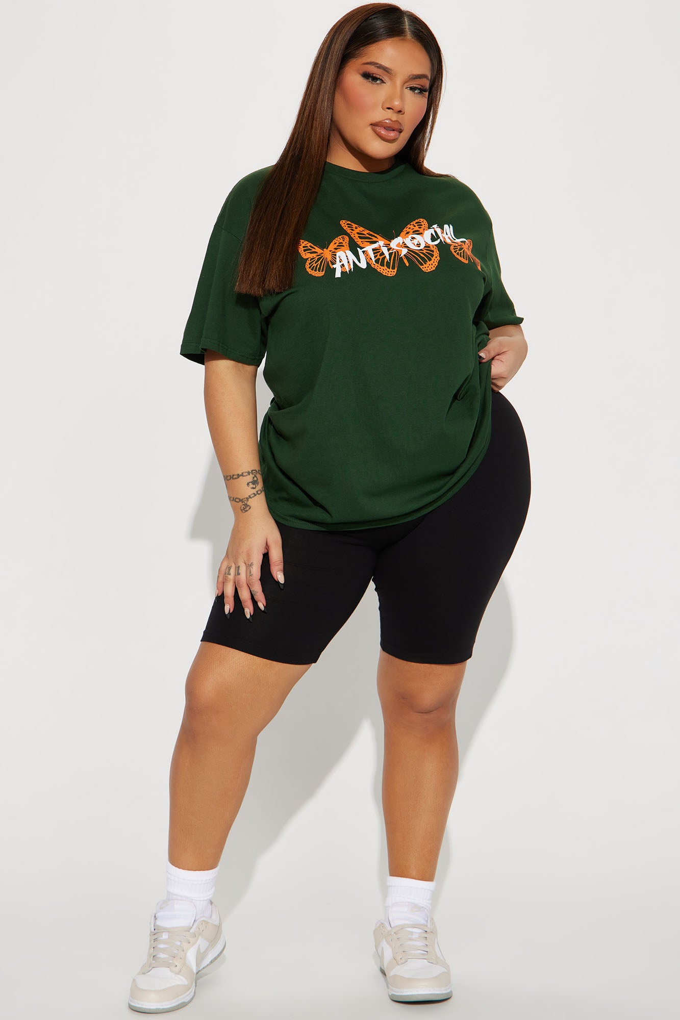 Anti Social Energy Graphic Tee - Hunter - Image 7