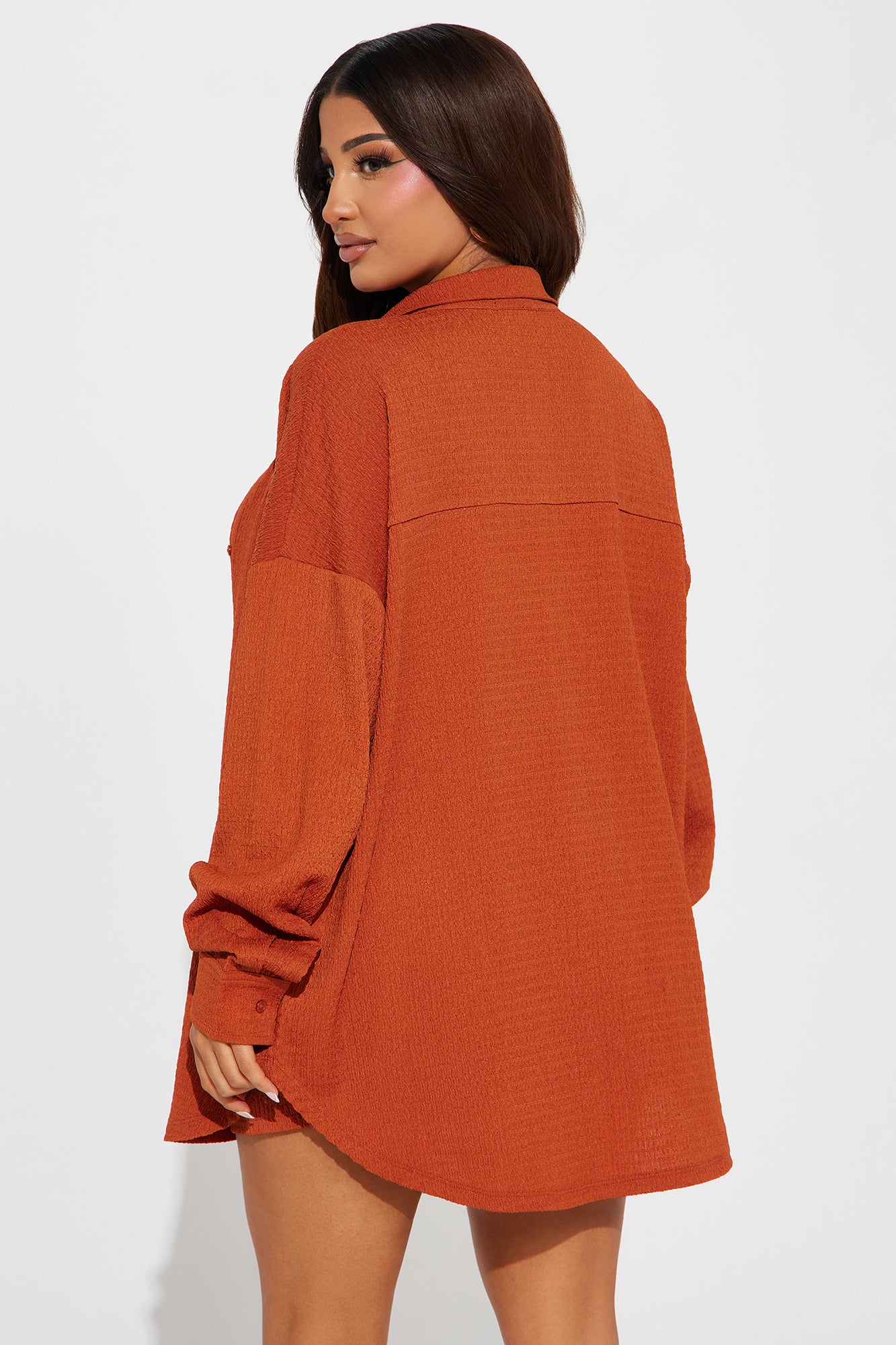 Bethany Textured Short Set - Rust - Image 3