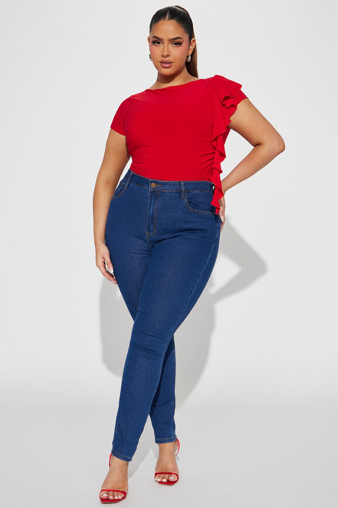 Foreign Love Bodysuit - Red - Image 6