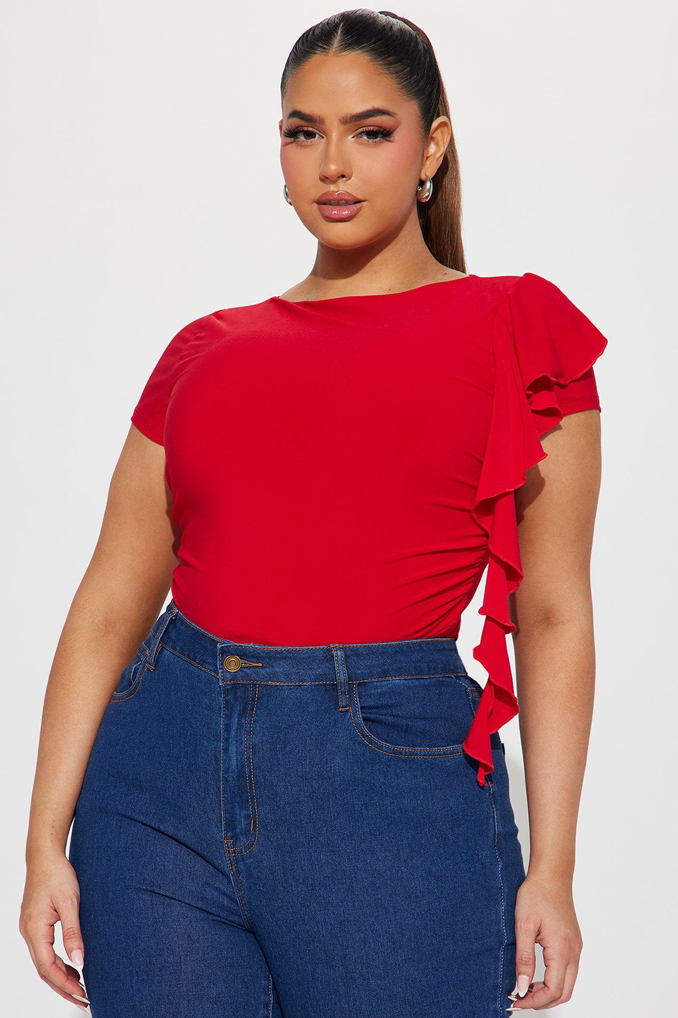 Foreign Love Bodysuit - Red - Image 7
