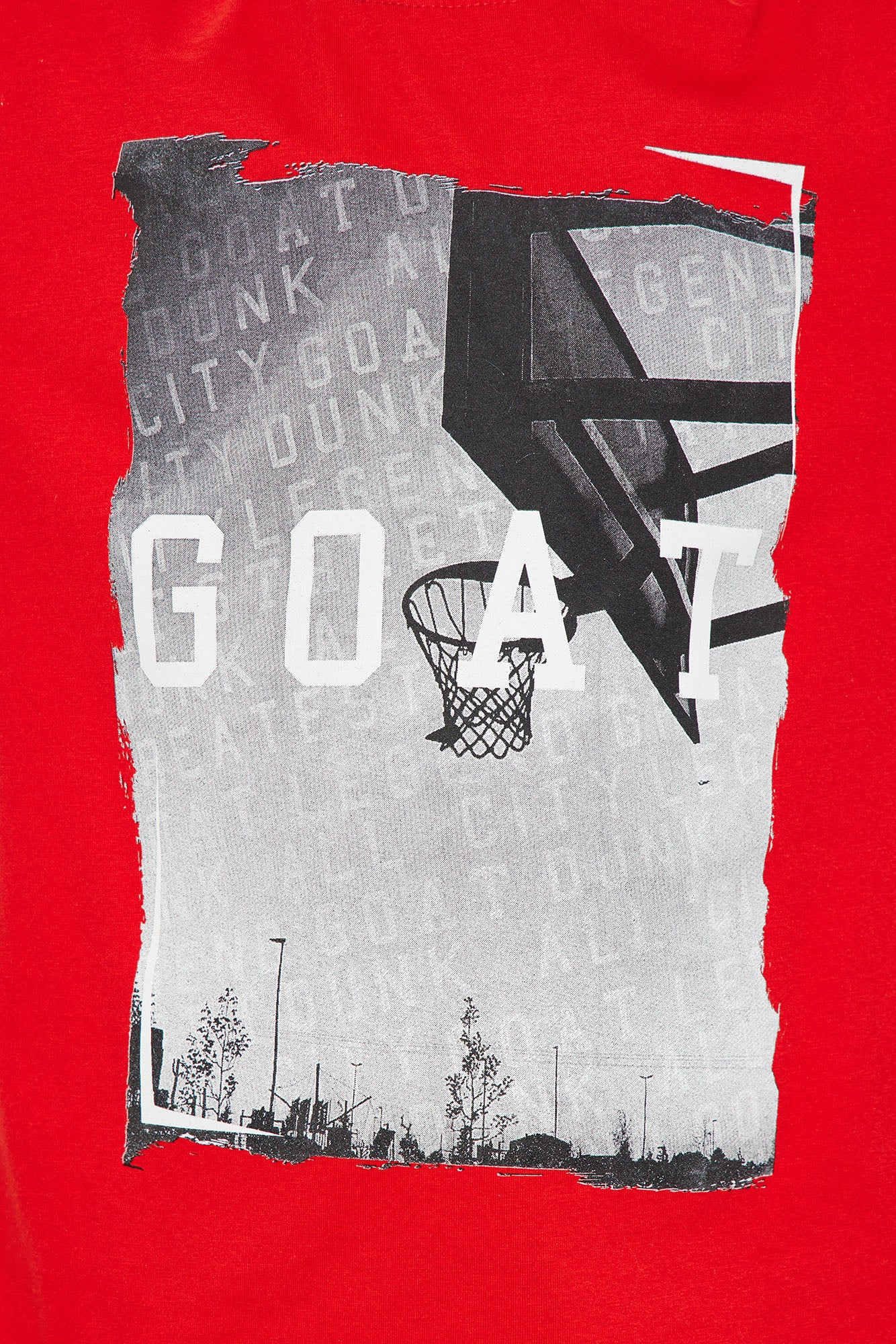 Mini Basketball GOAT Short Sleeve Tee - Red - Image 3