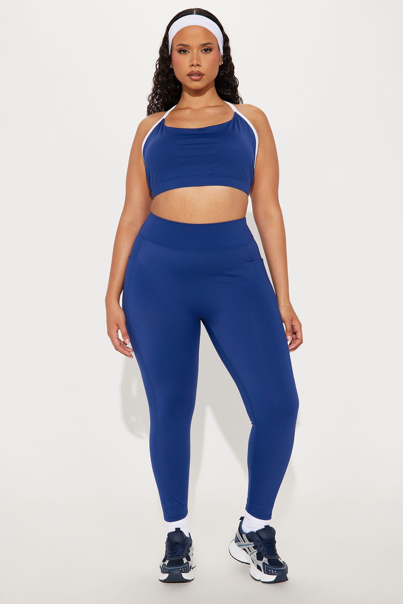 Tennis Club Sports Bra - Midnight Blue - Image 5
