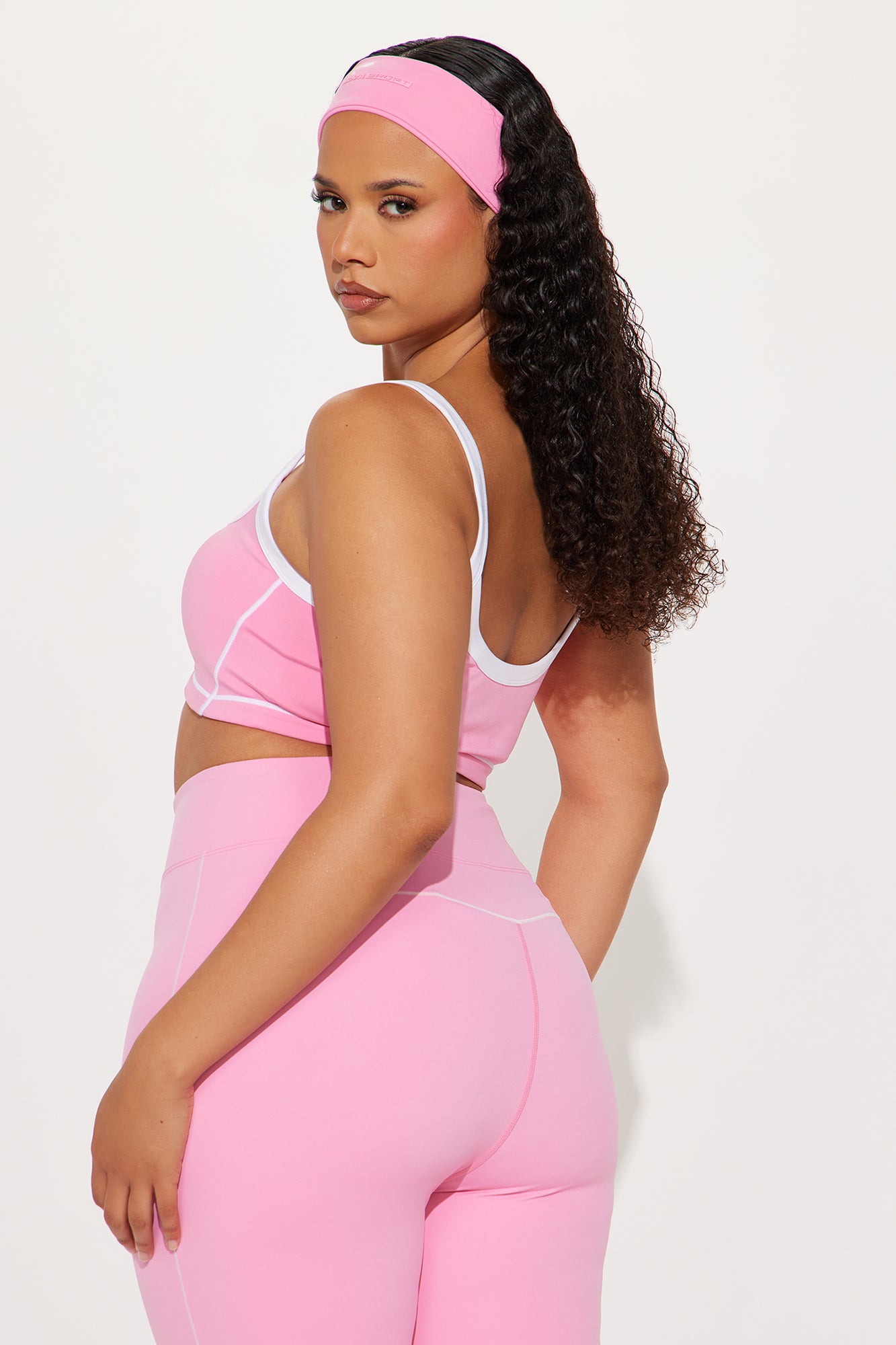 You Got Served Sports Bra - Bubblegum Pink - Image 6
