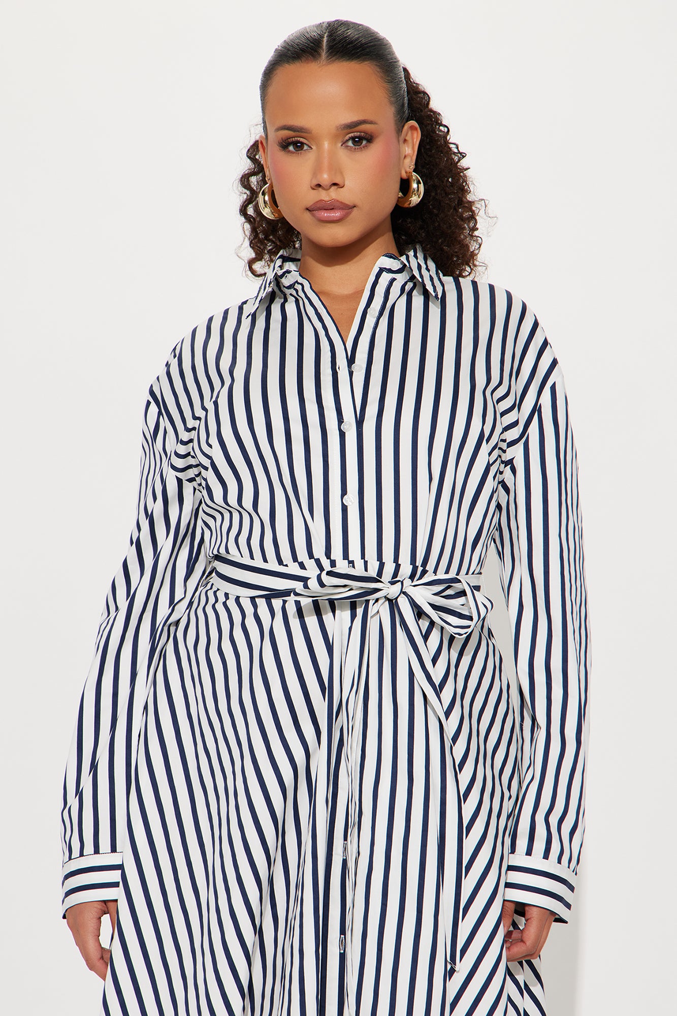 Always Stylish Striped Midi Dress - Navy/combo - Image 5
