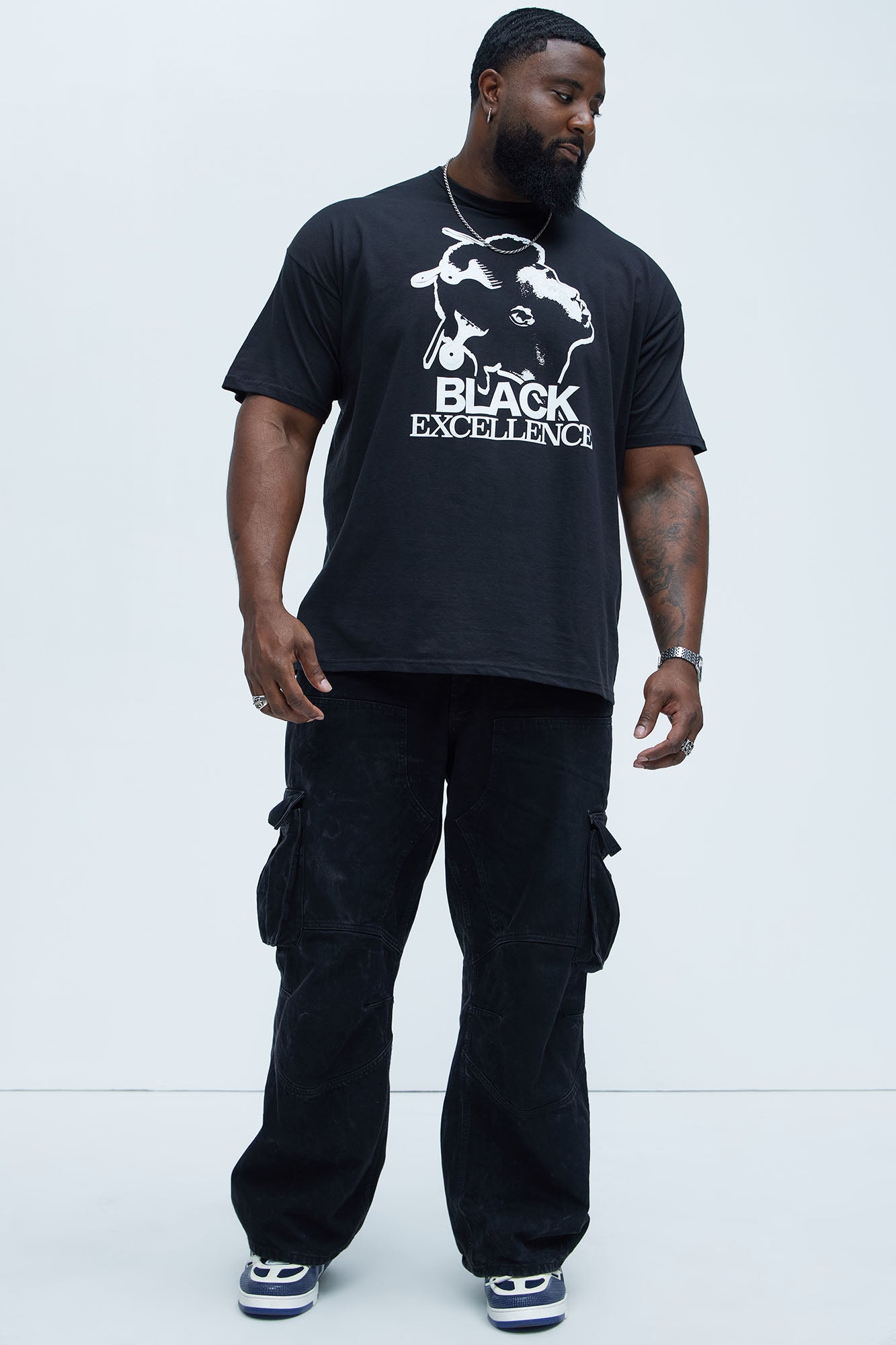 Black Excellence Forever Short Sleeve Tee - Black - Image 5