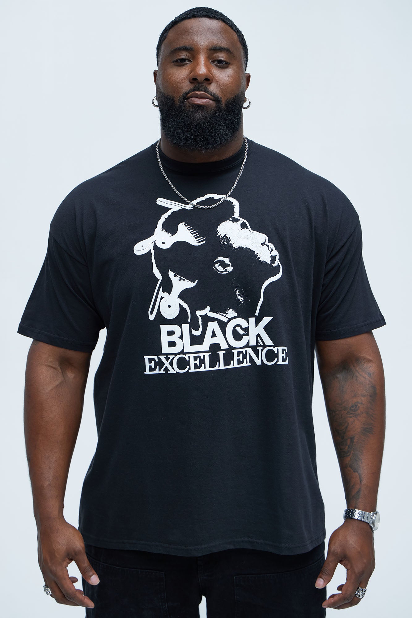 Black Excellence Forever Short Sleeve Tee - Black - Image 4