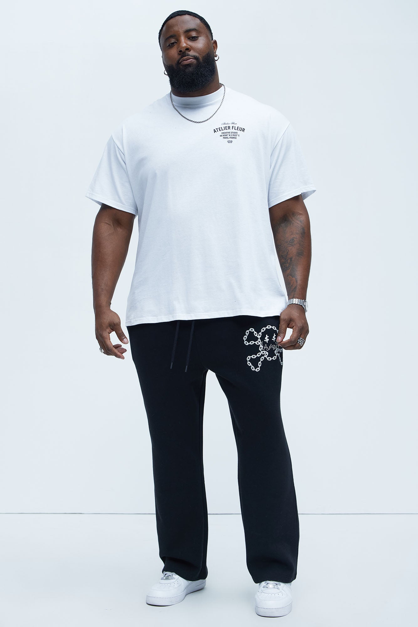 Tyson Chained To The Money Straight Sweatpants - Black - Image 7