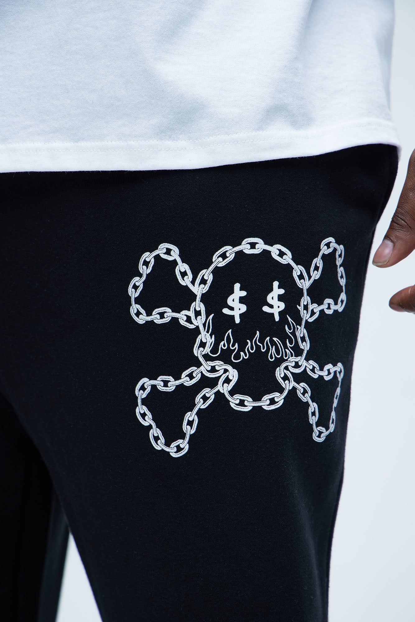 Tyson Chained To The Money Straight Sweatpants - Black - Image 8