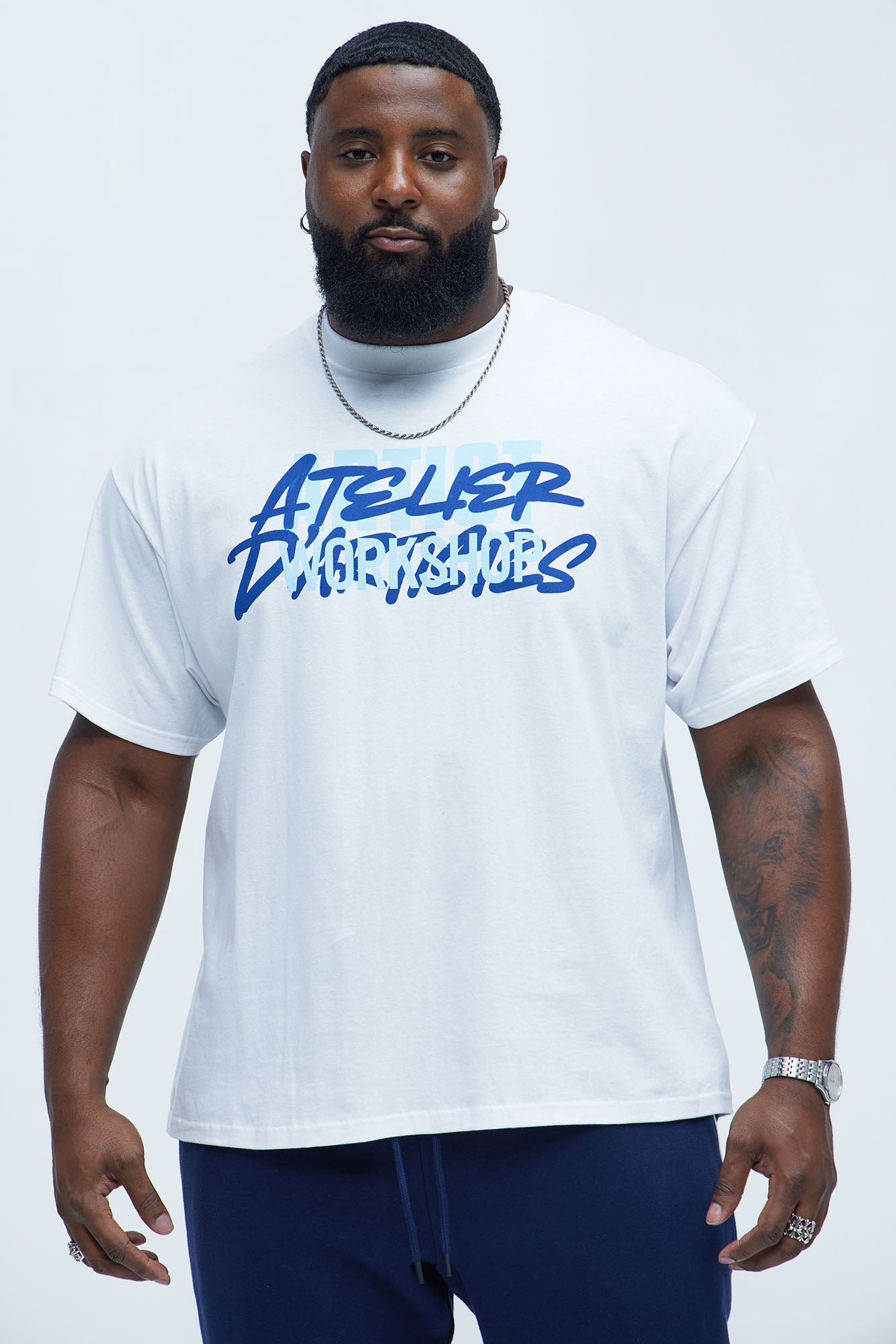 Atelier D'Artistes Short Sleeve Tee - White - Image 4