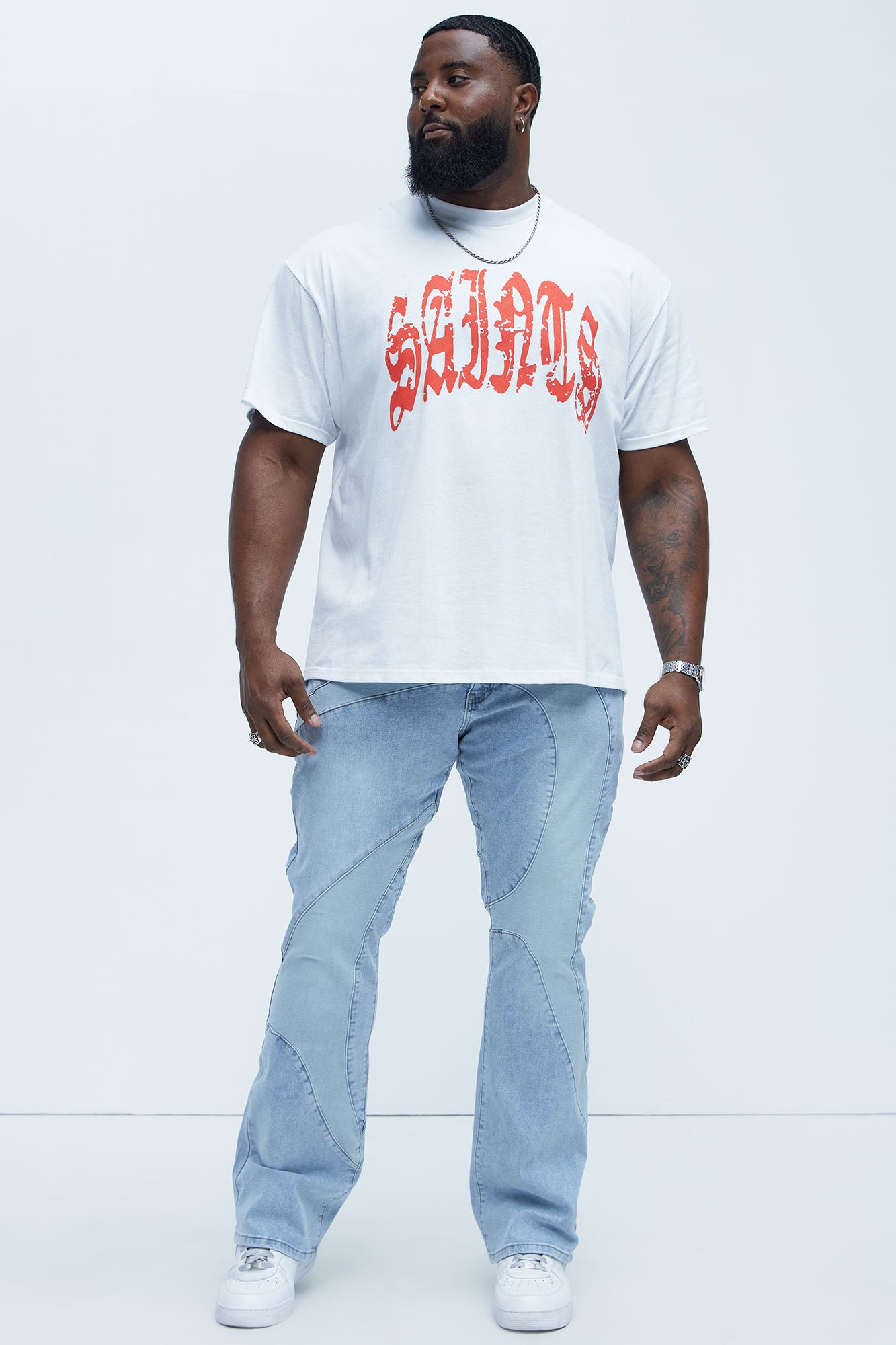 Broken Saints Short Sleeve Tee - White - Image 5