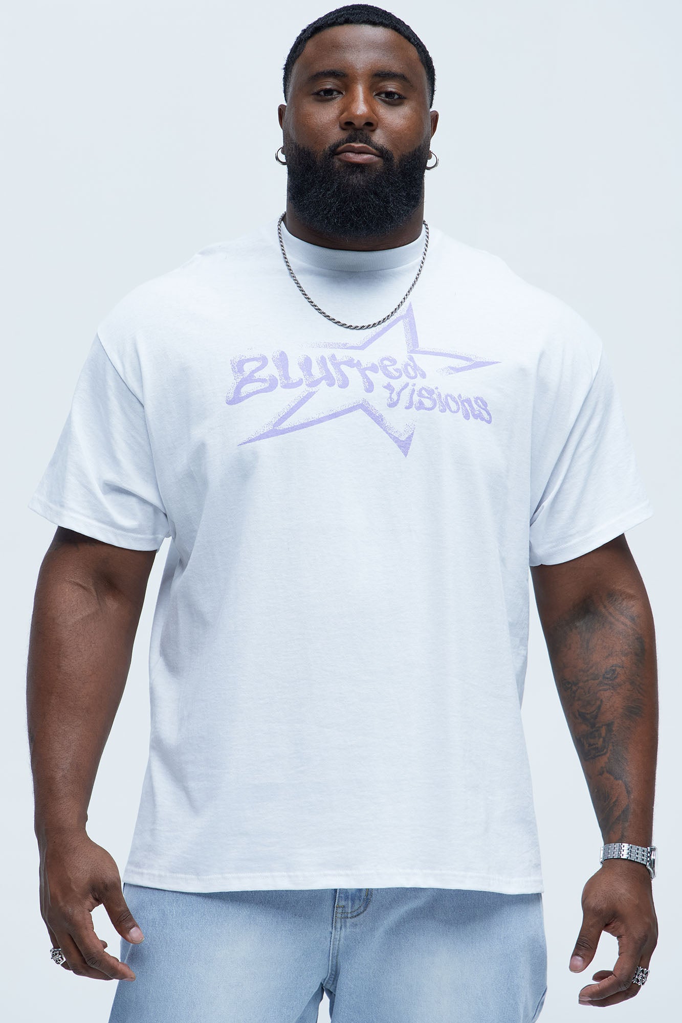 Blurred Visions Short Sleeve Tee - White - Image 4