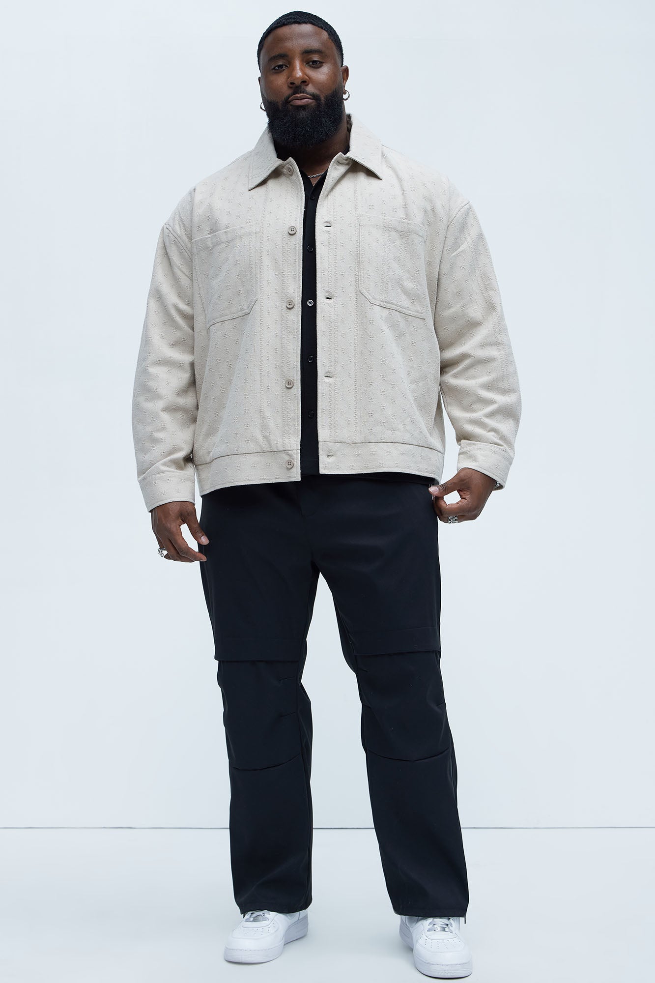 Taza Jacquard Jacket - Tan - Image 7