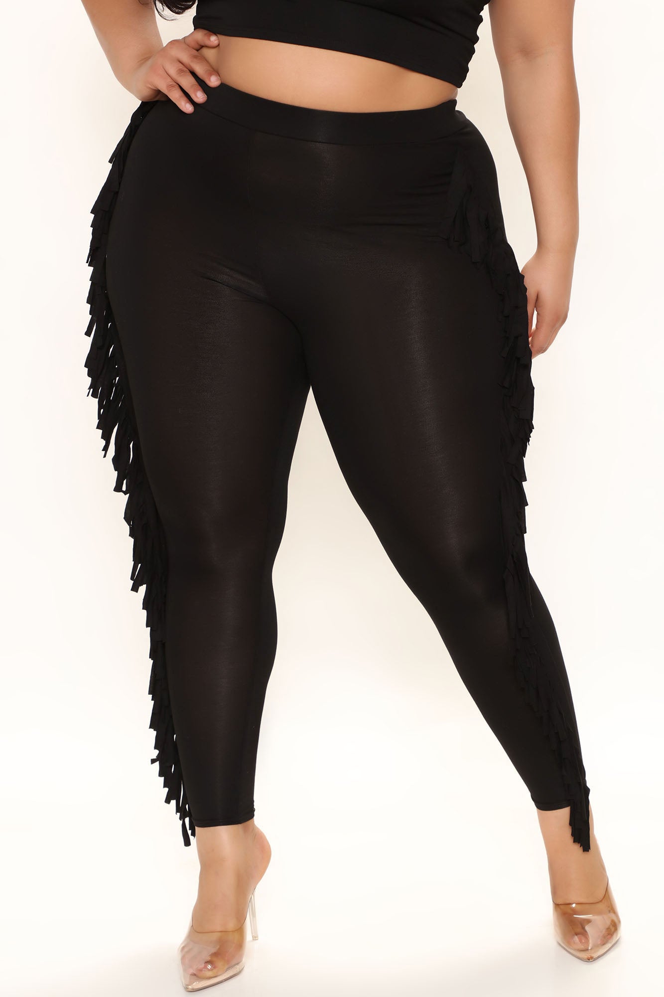 Shake It Like a Fringe Shaker Legging - Black - Image 8